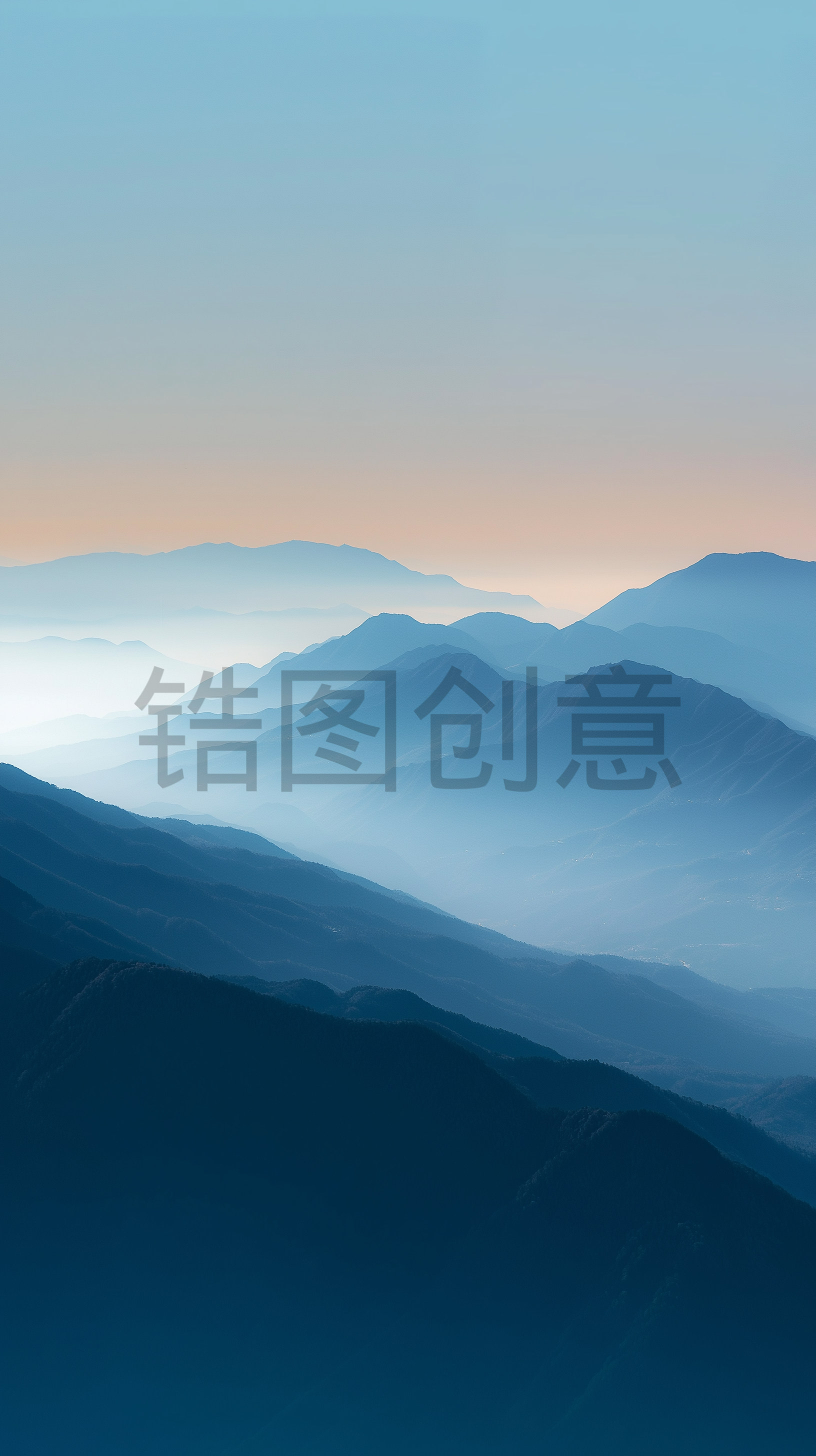 自然系列山脉云山朦胧感素材