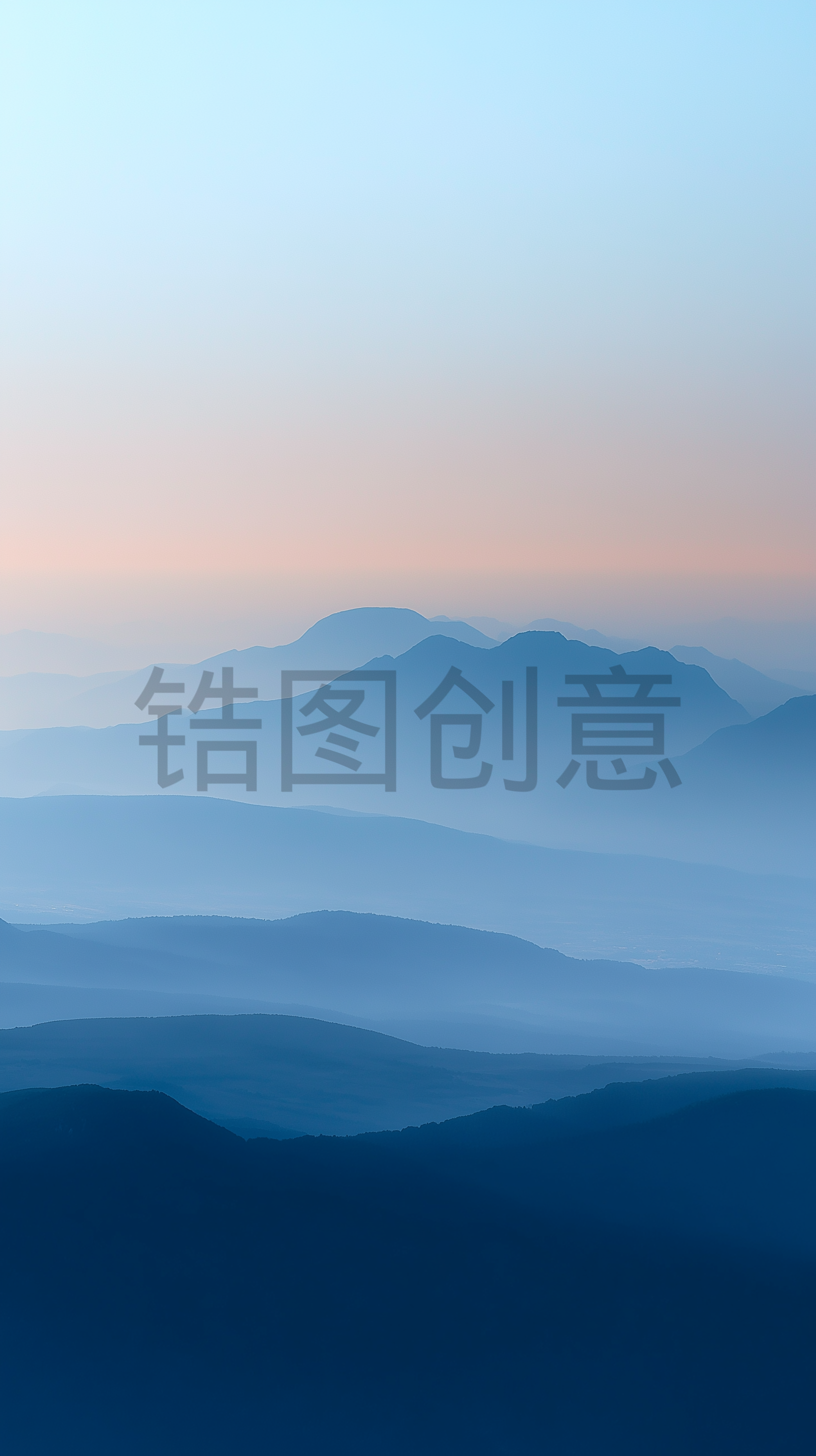自然系列山脉云山朦胧感素材