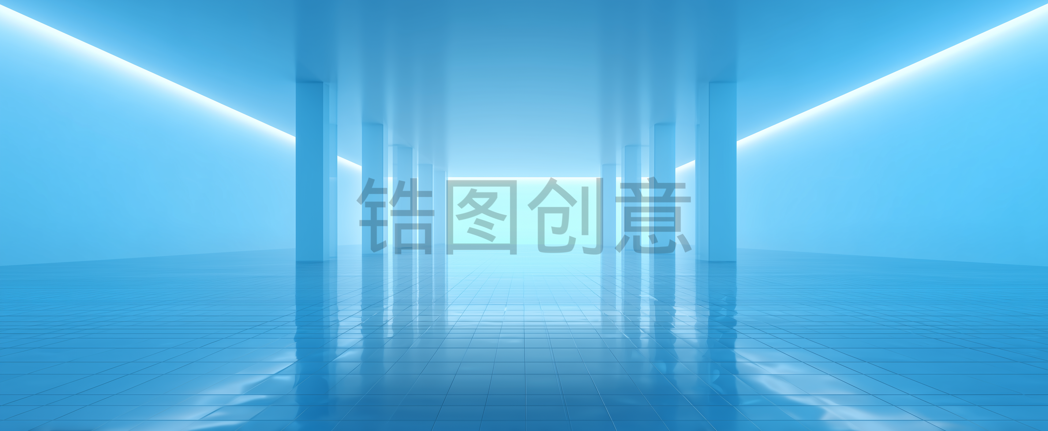 蓝色空间背景素材