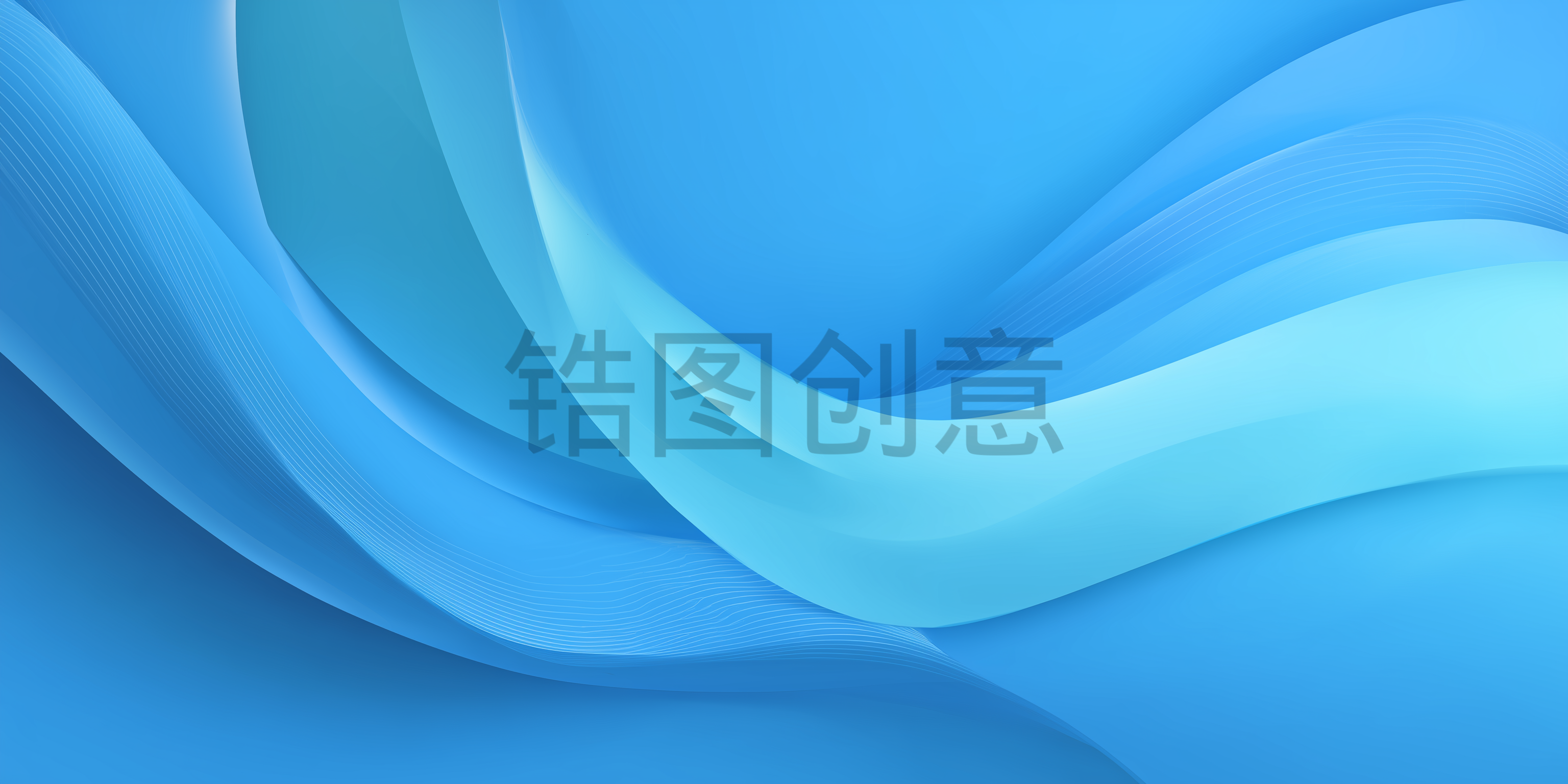 蓝色曲线背景素材