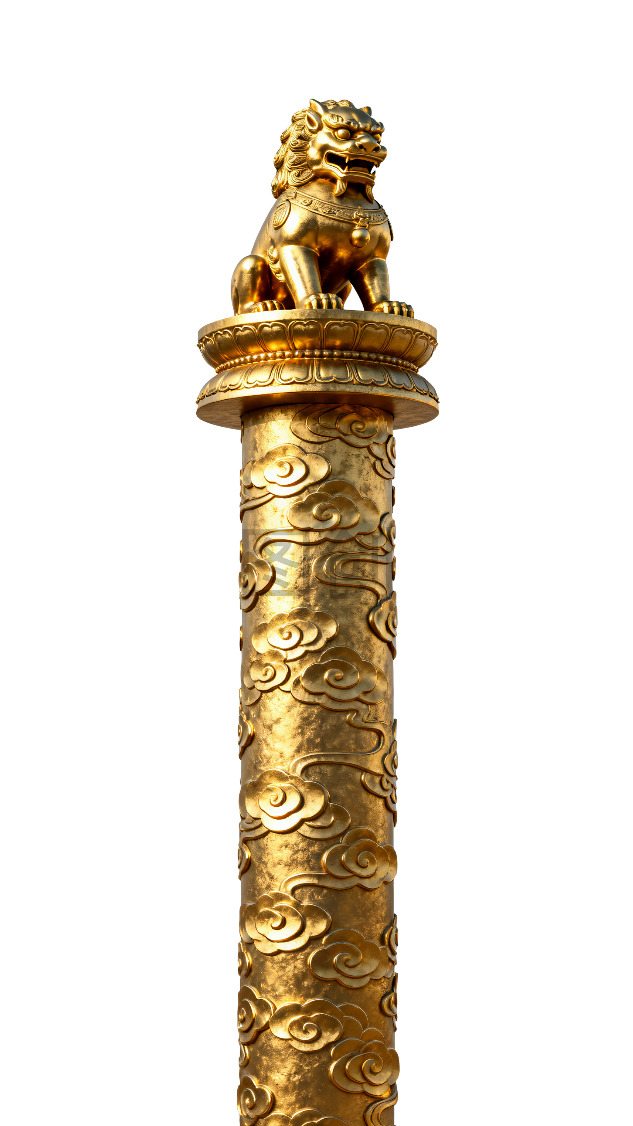 3d立体华表质感元素