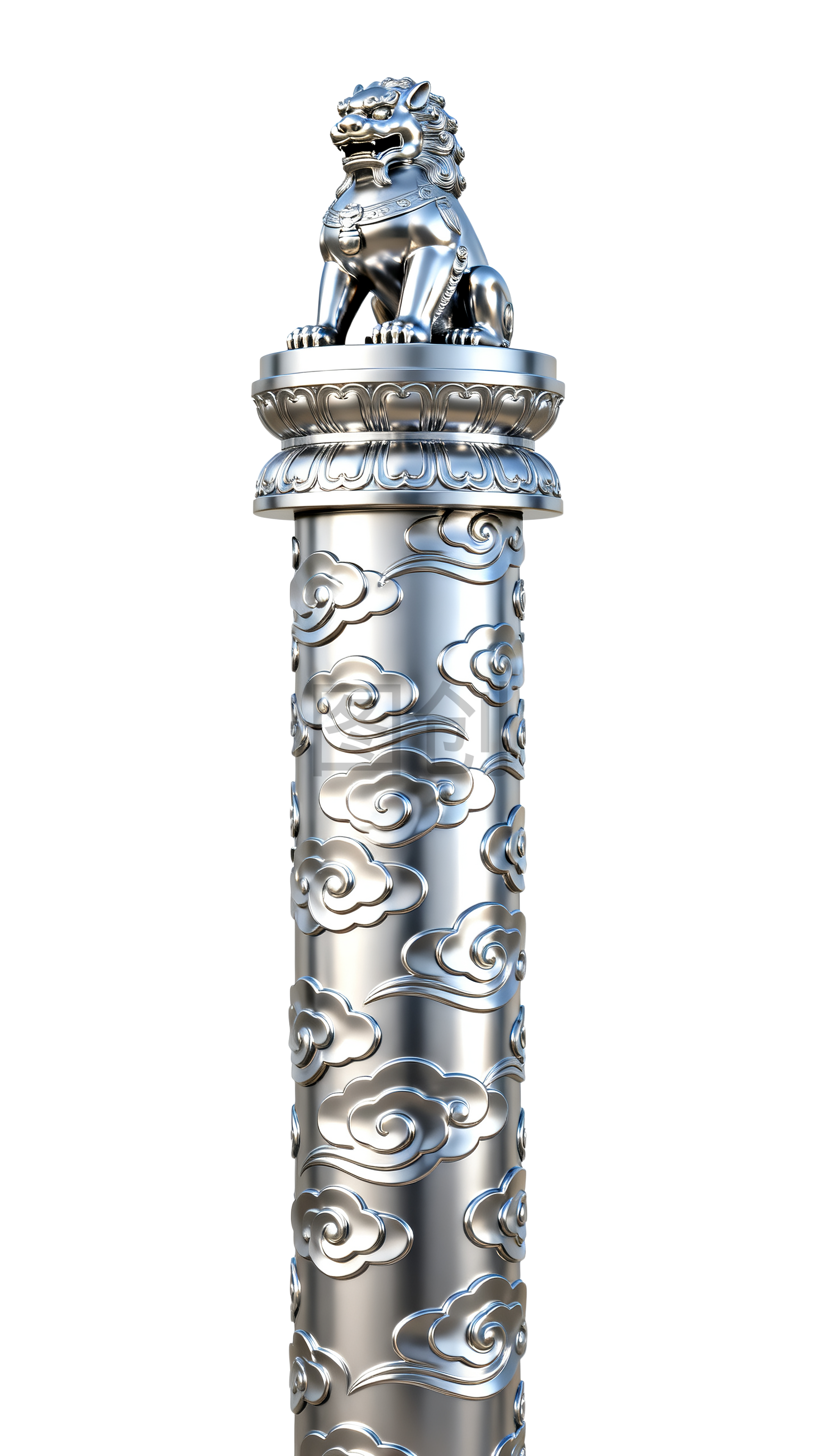 3d立体华表质感元素