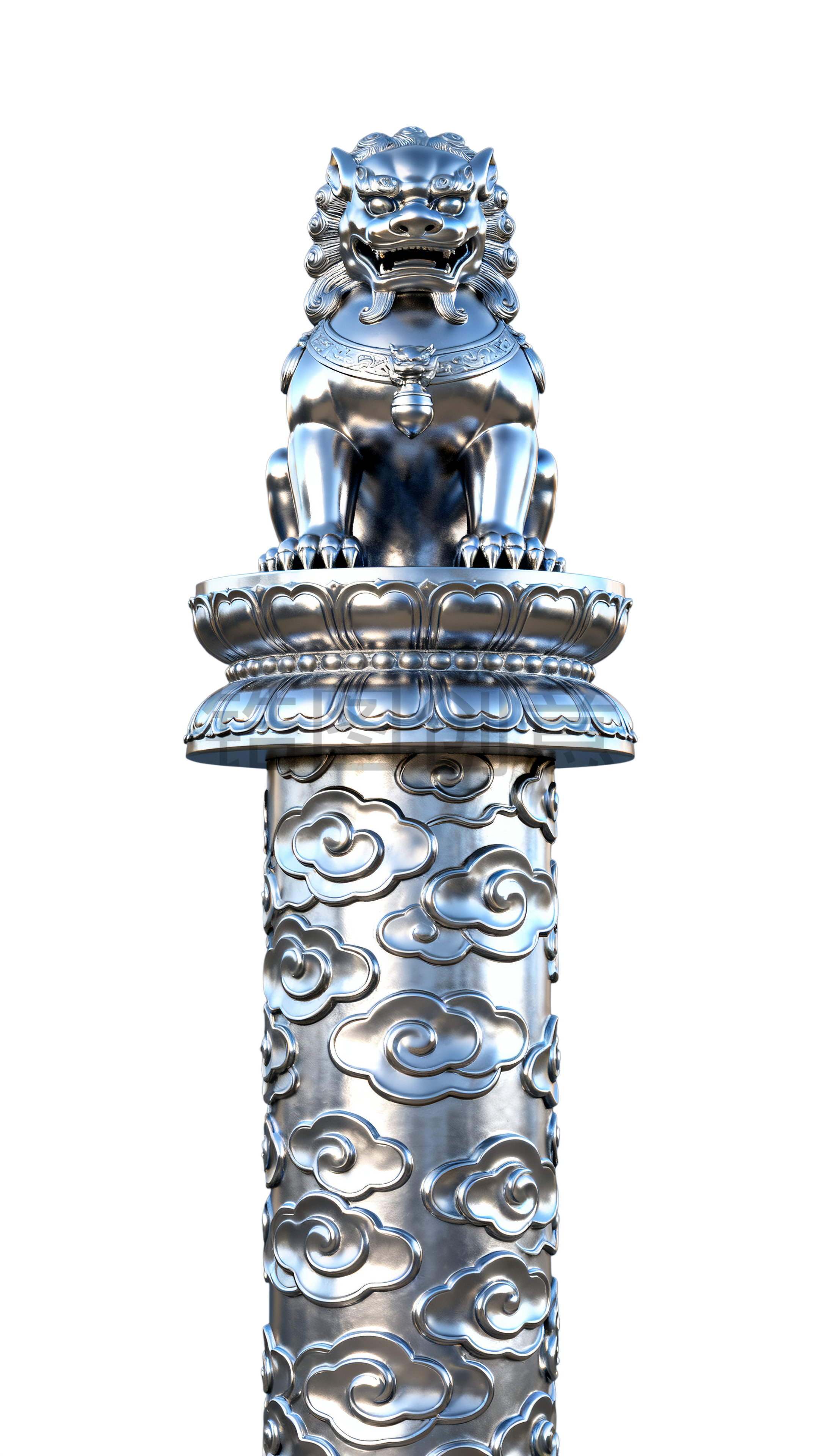 3d立体华表质感元素