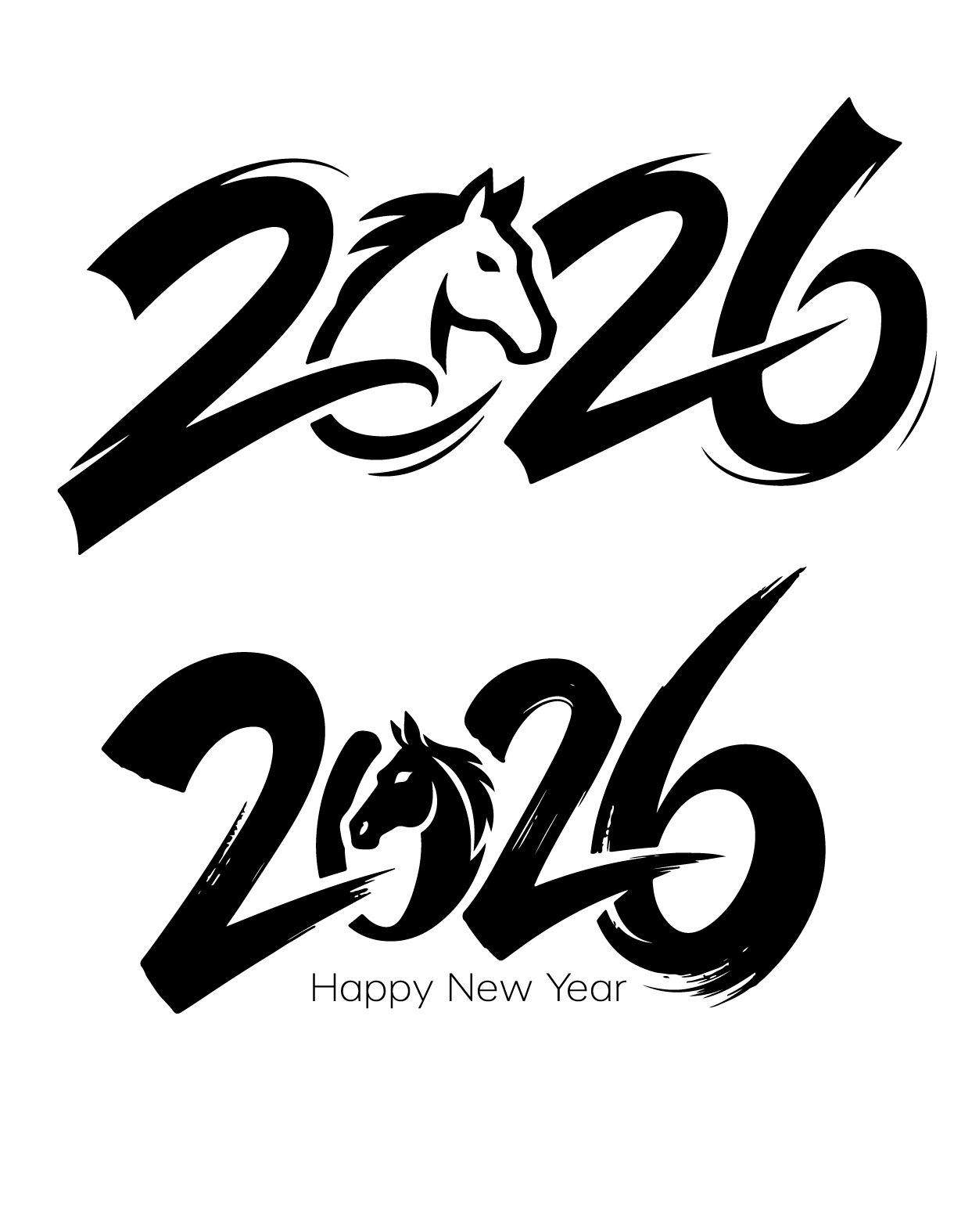 2026年马年创意字体设计