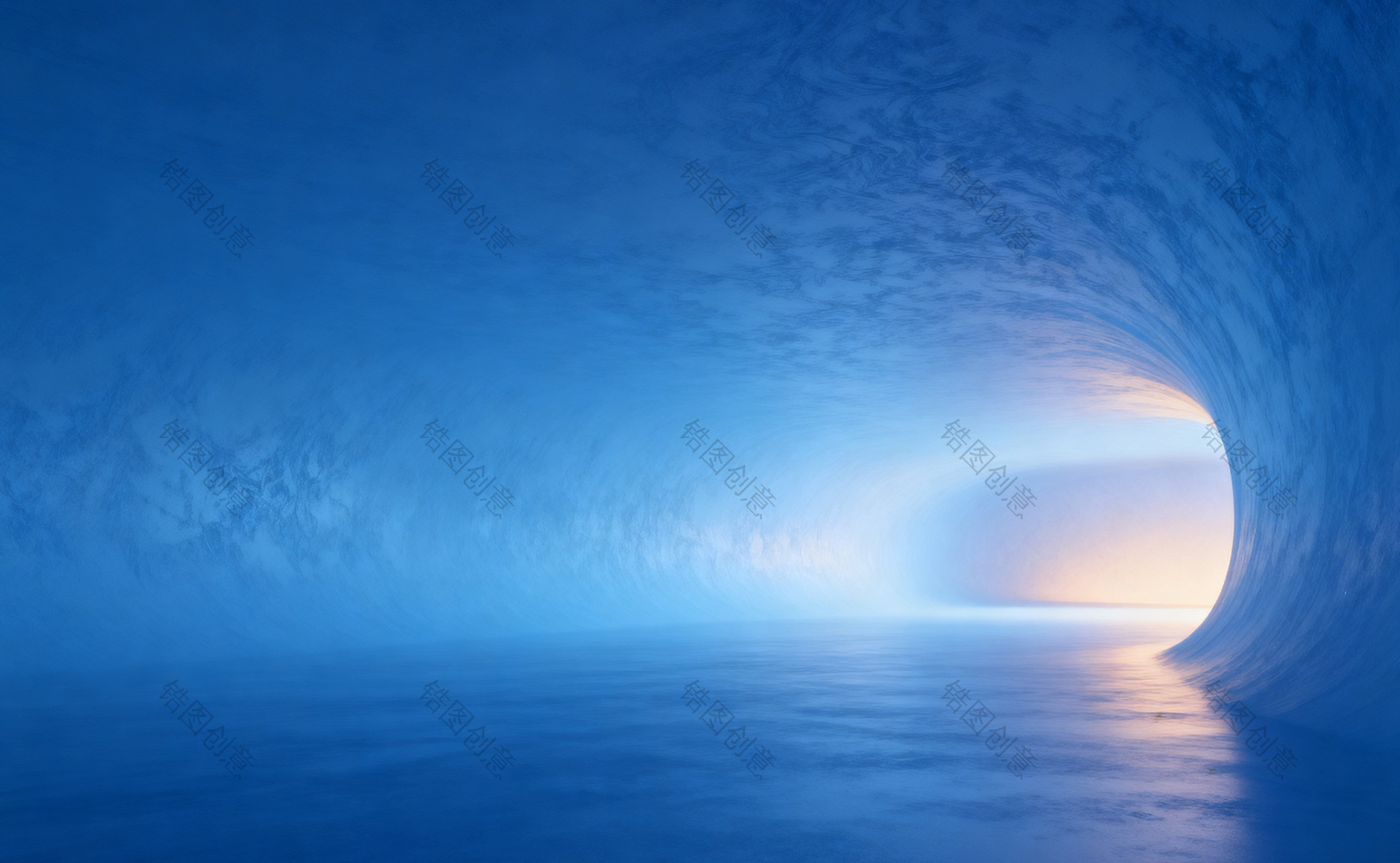 蓝色质感背景素材