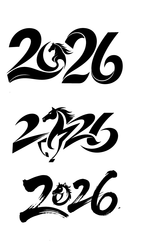 2026年马年文字艺术字
