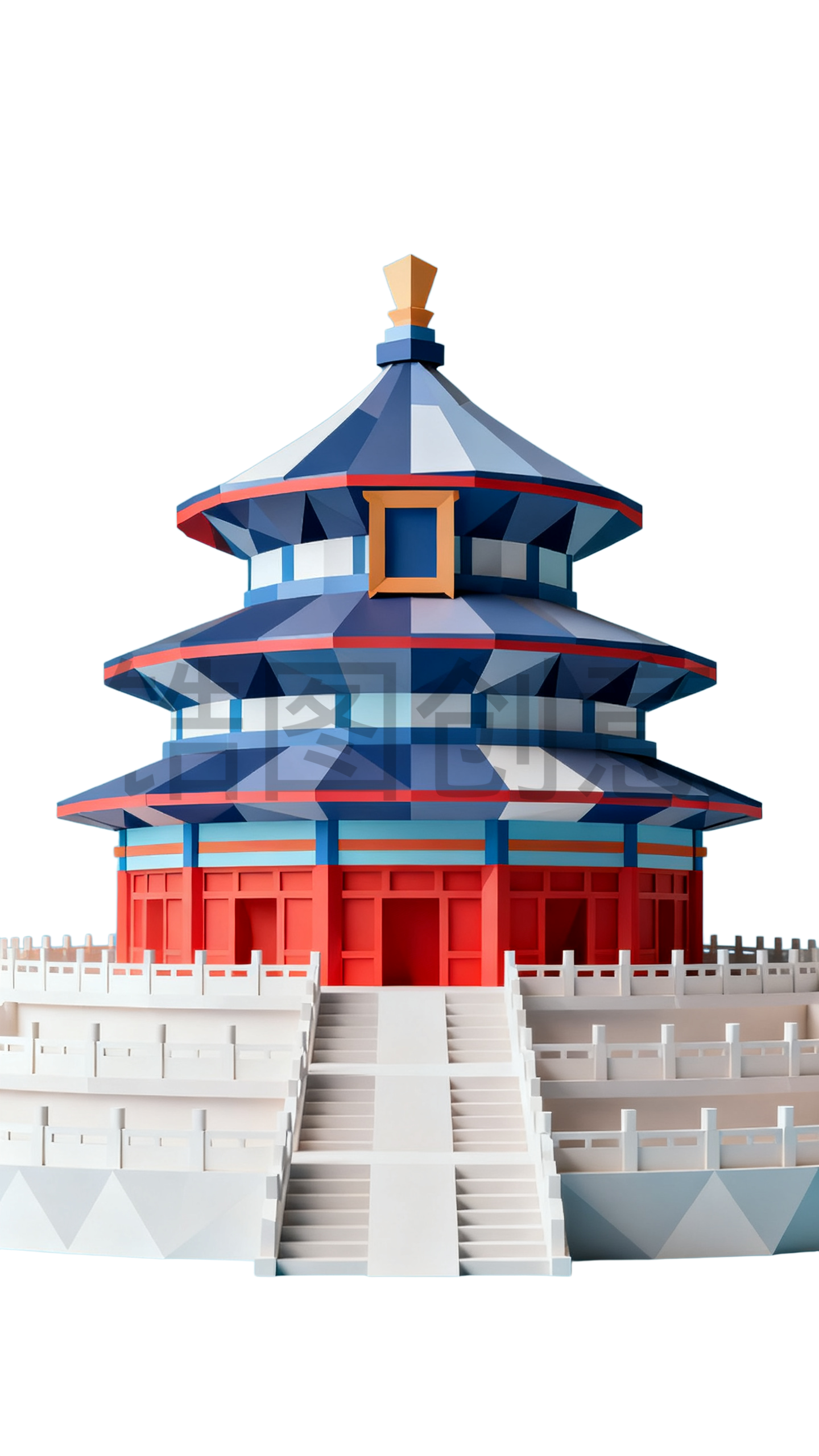 3d国风古风建筑元素