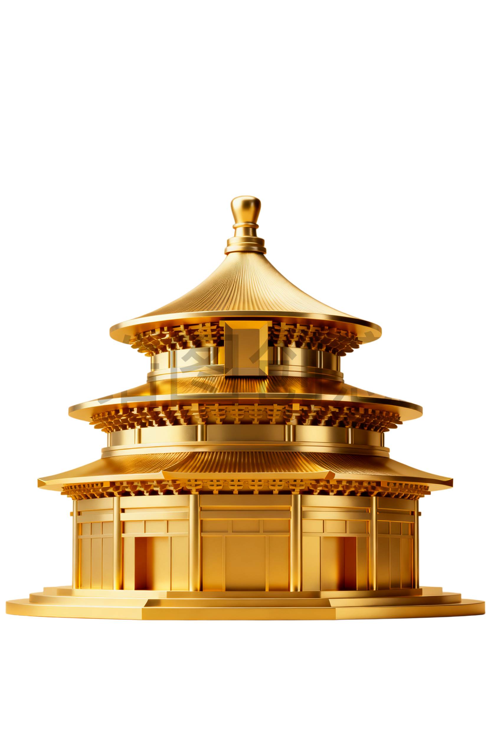 3d国风建筑天坛元素