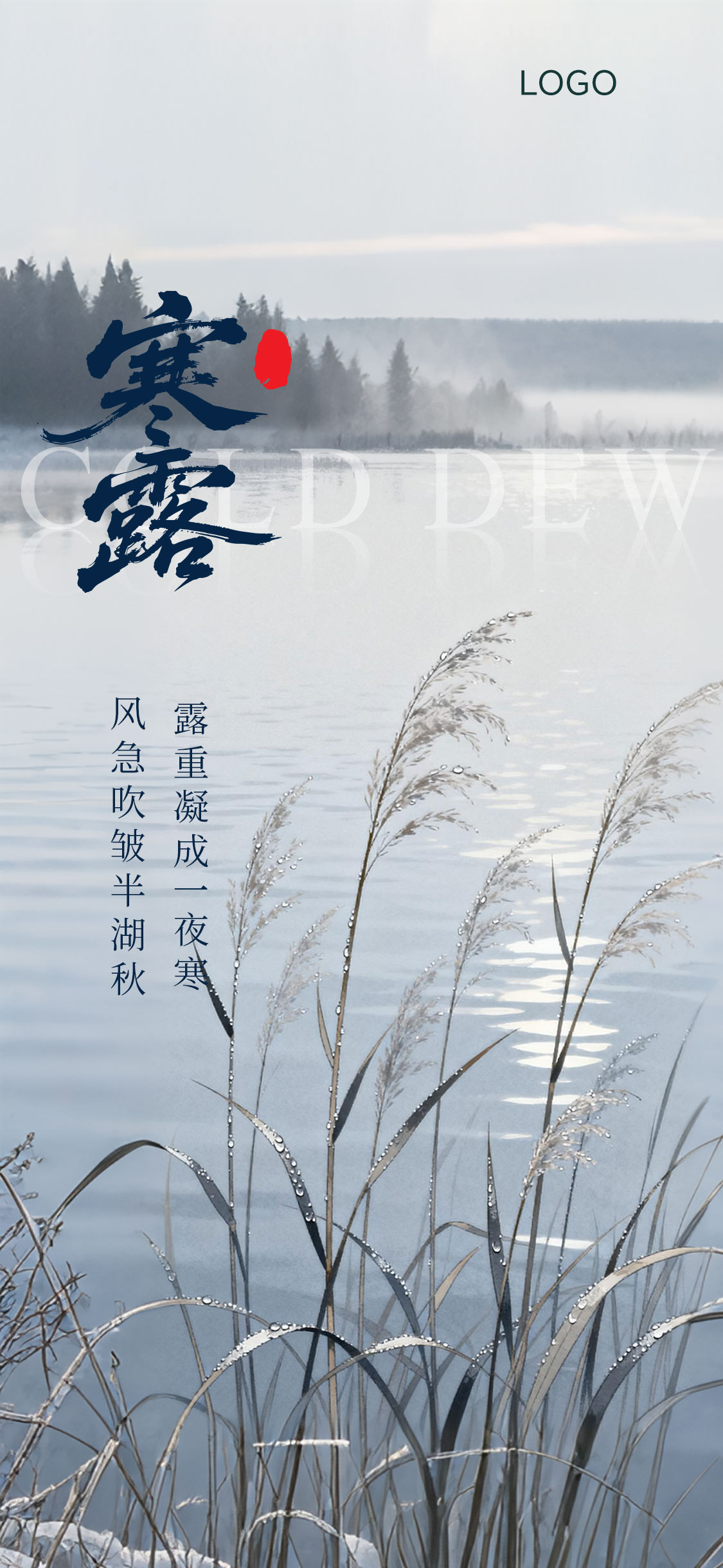 寒露霜降节气海报