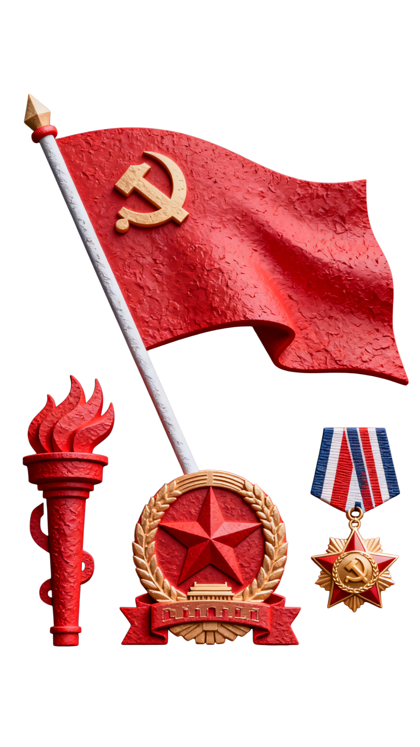 革命纪念日政务政党3d元素