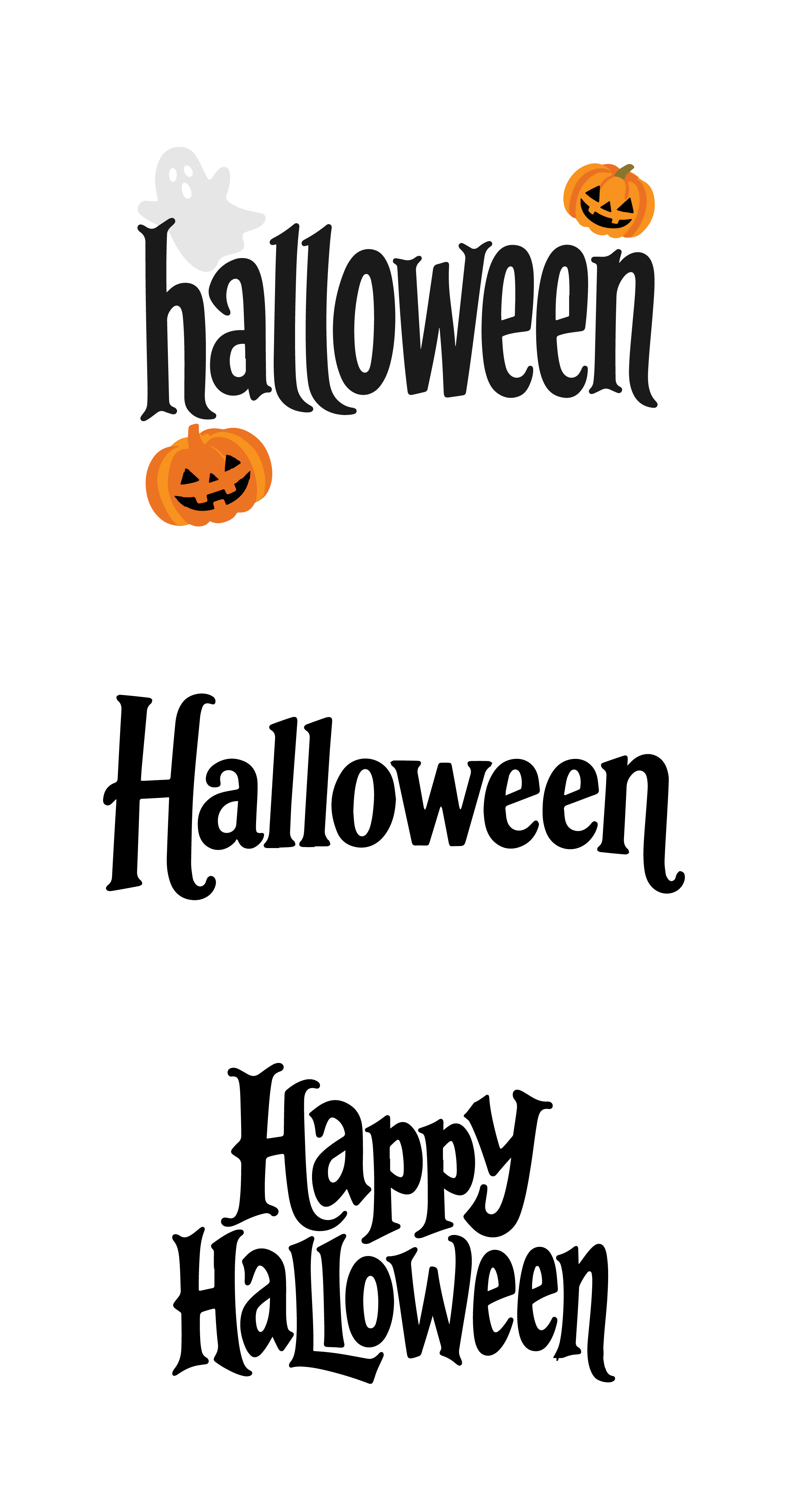 万圣节halloween活动英文中文标题艺术字体