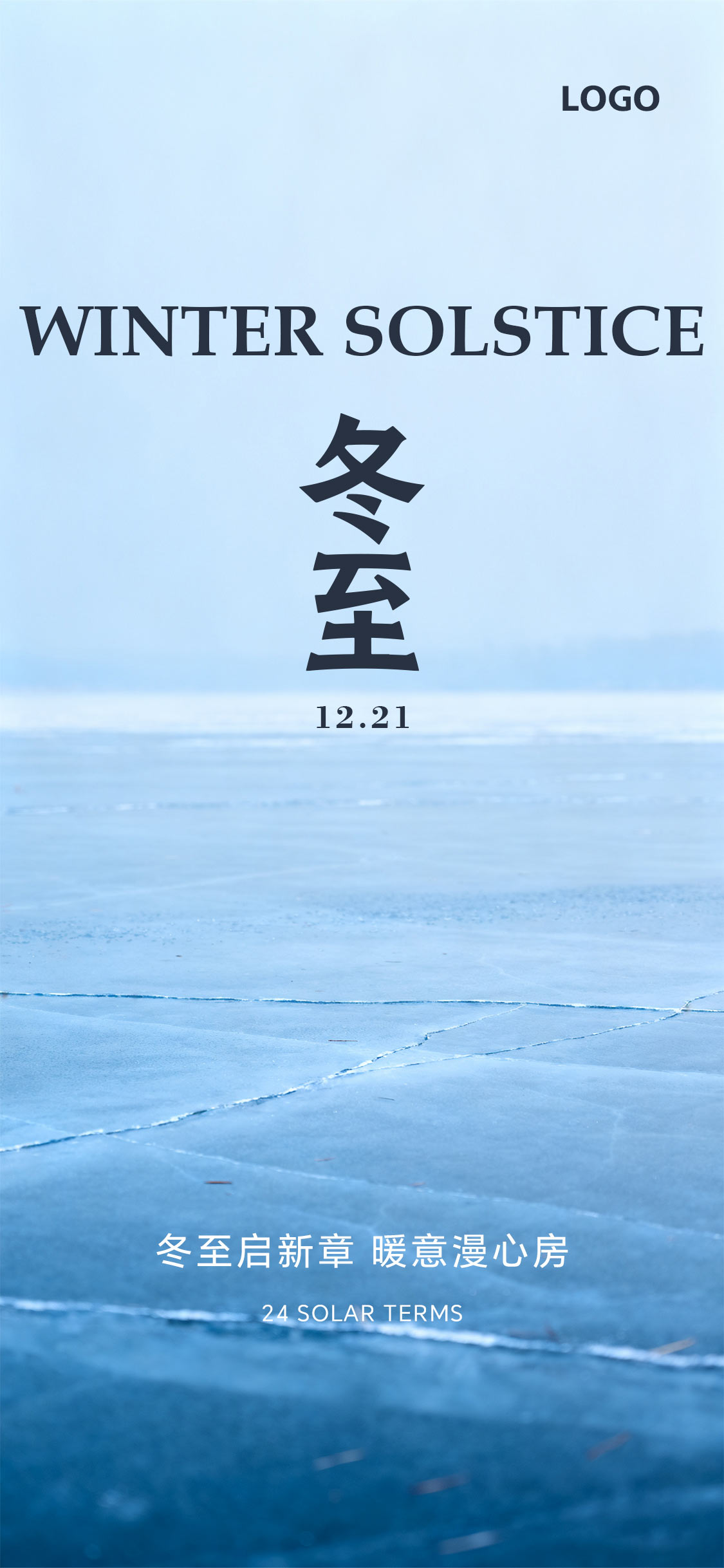 大寒小寒大雪小雪节气海报