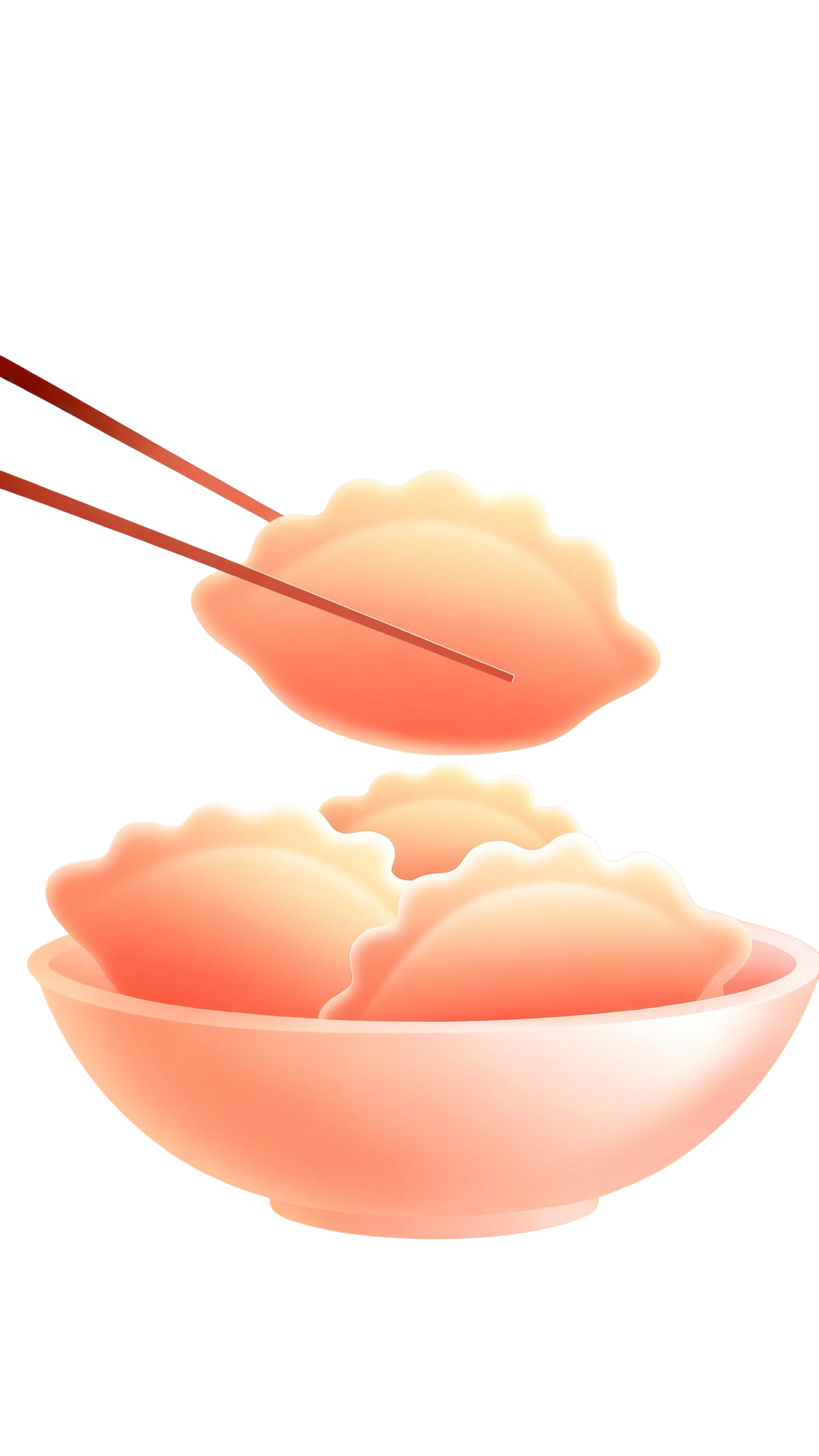 冬至饺子插画免扣元素