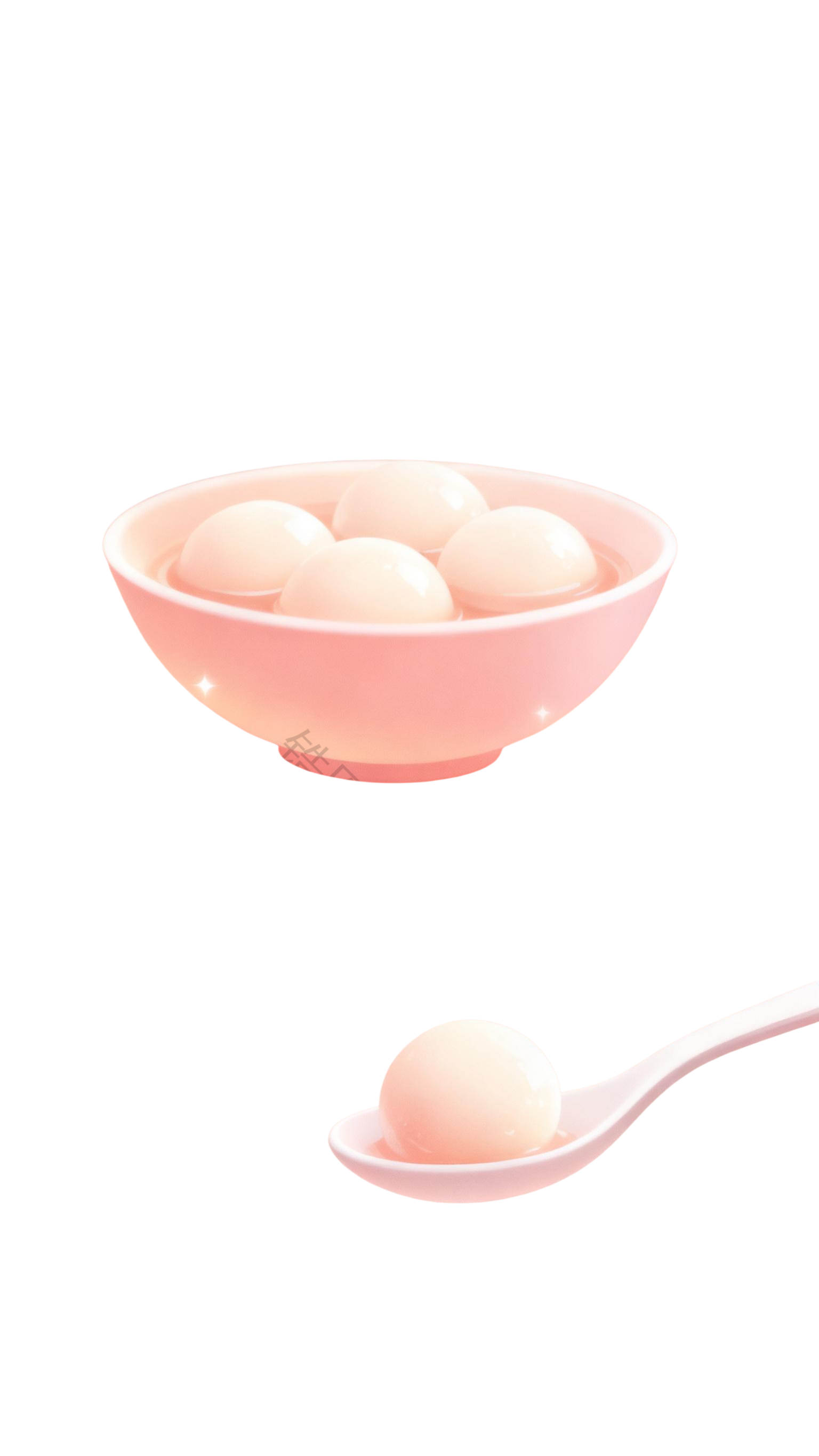 冬至汤圆插画免扣元素