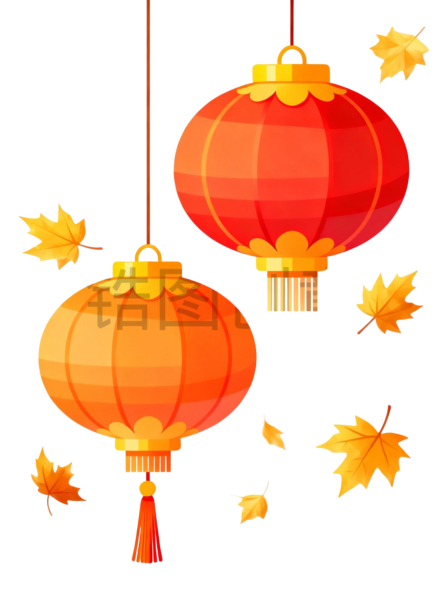 新年喜庆红灯笼元素