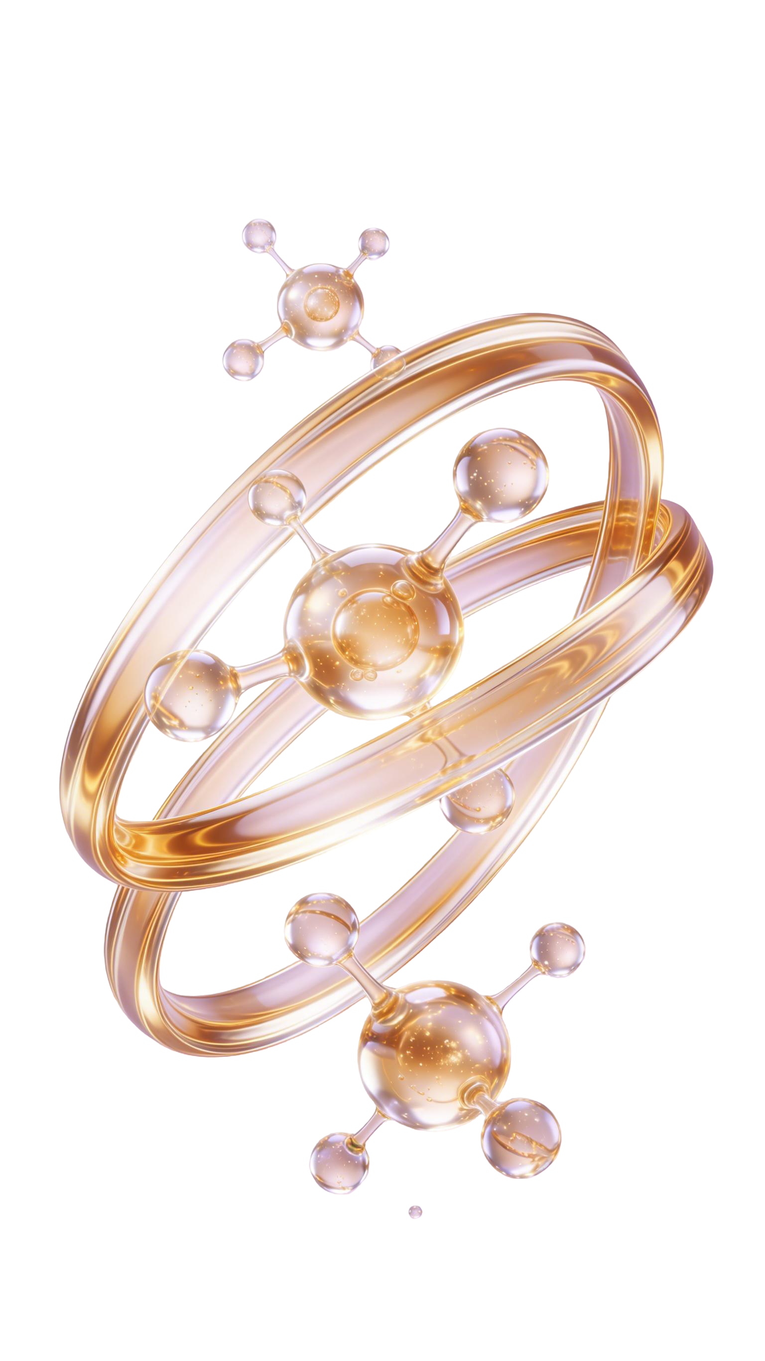 医疗系列3D透明分子结构