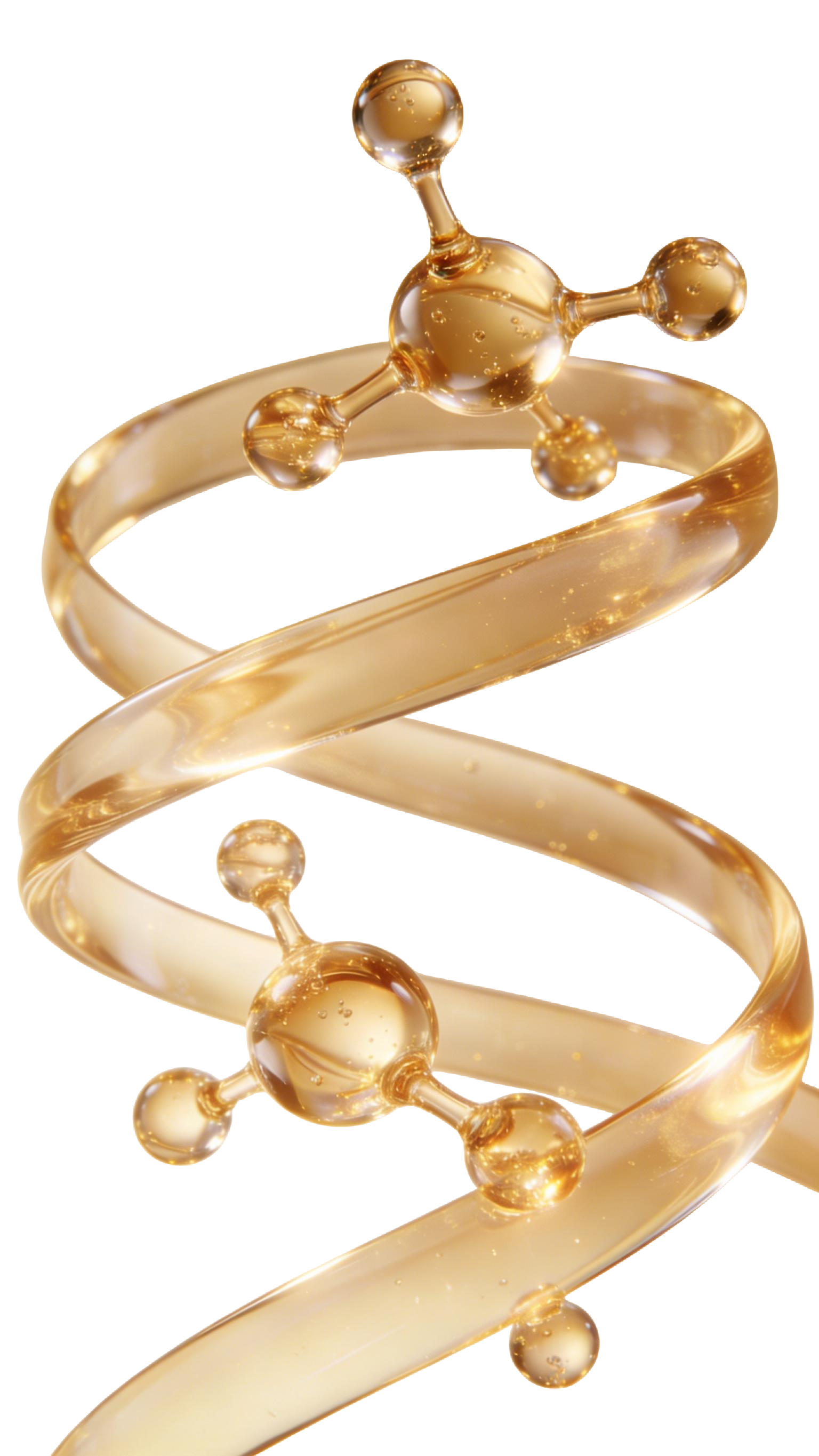 美妆系列金色透明感分子元素