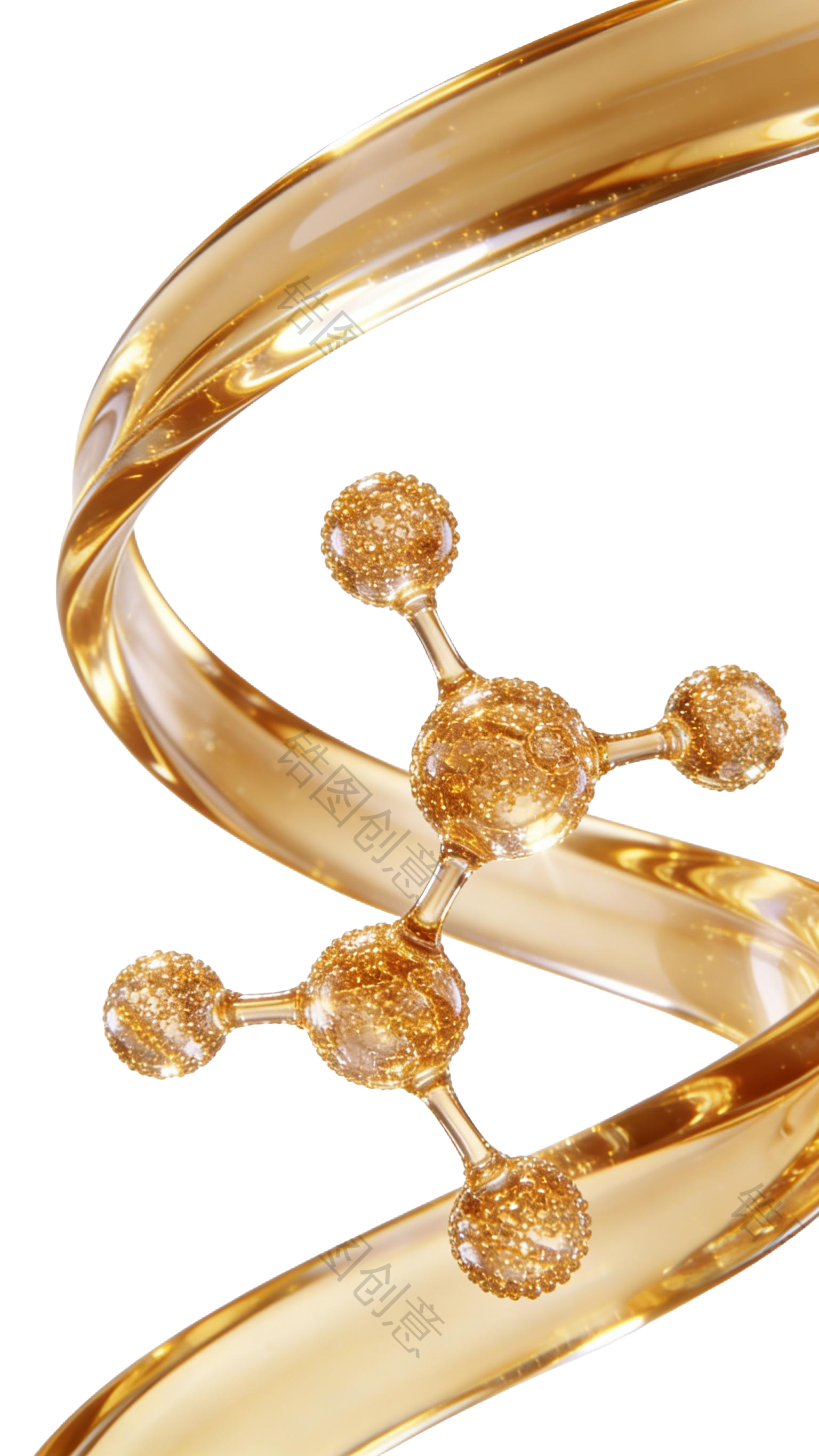 医疗系列3D透明分子结构