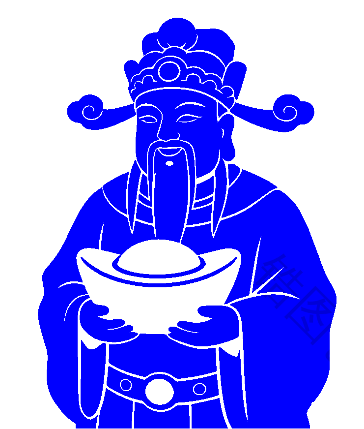 中国风新年新春喜庆扁平剪影元素