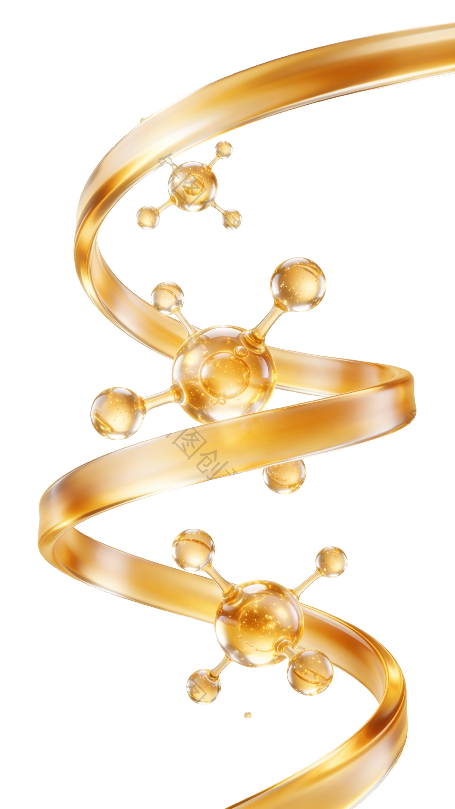 医疗系列3D透明分子结构