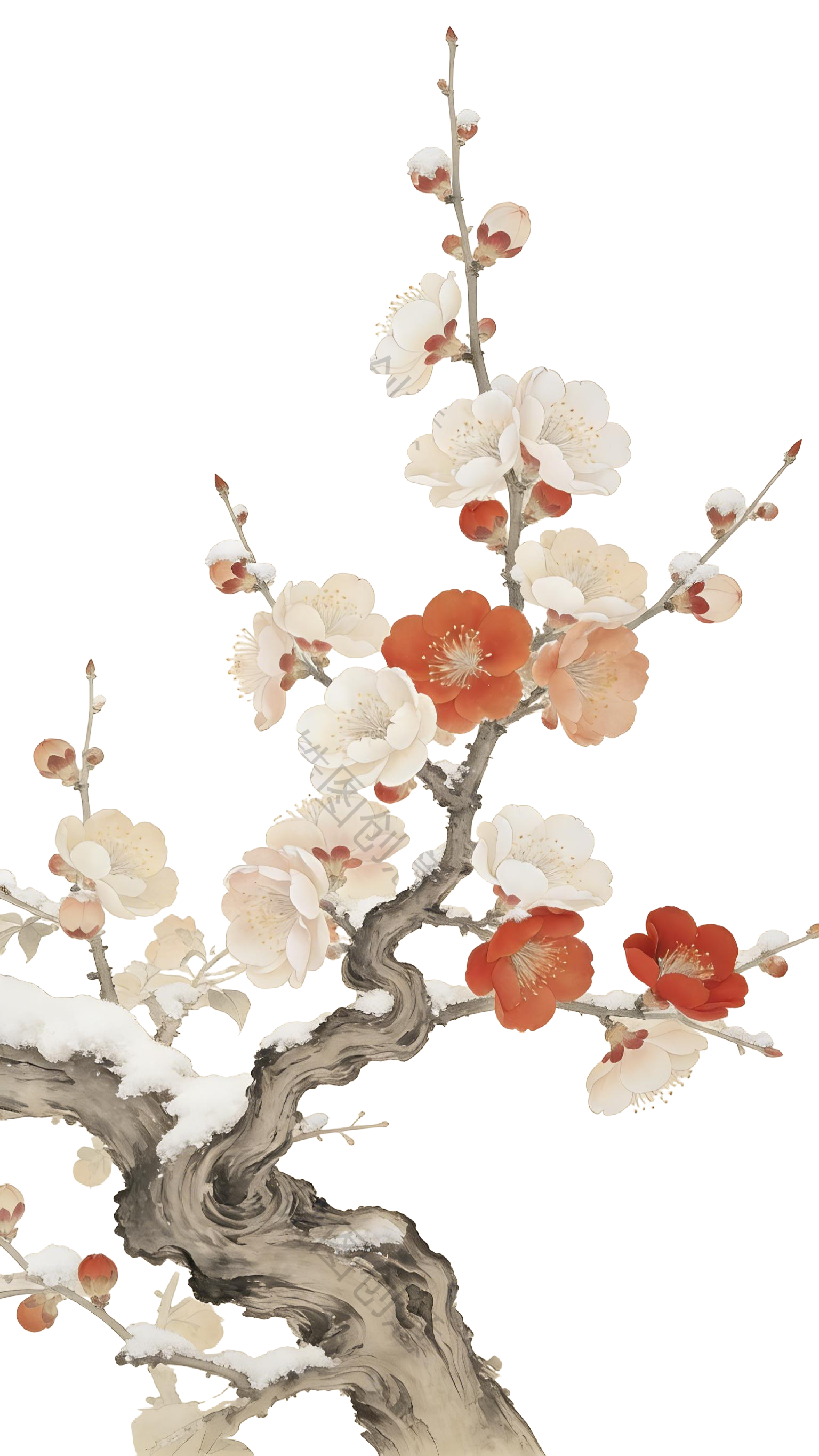 中国风梅花元素