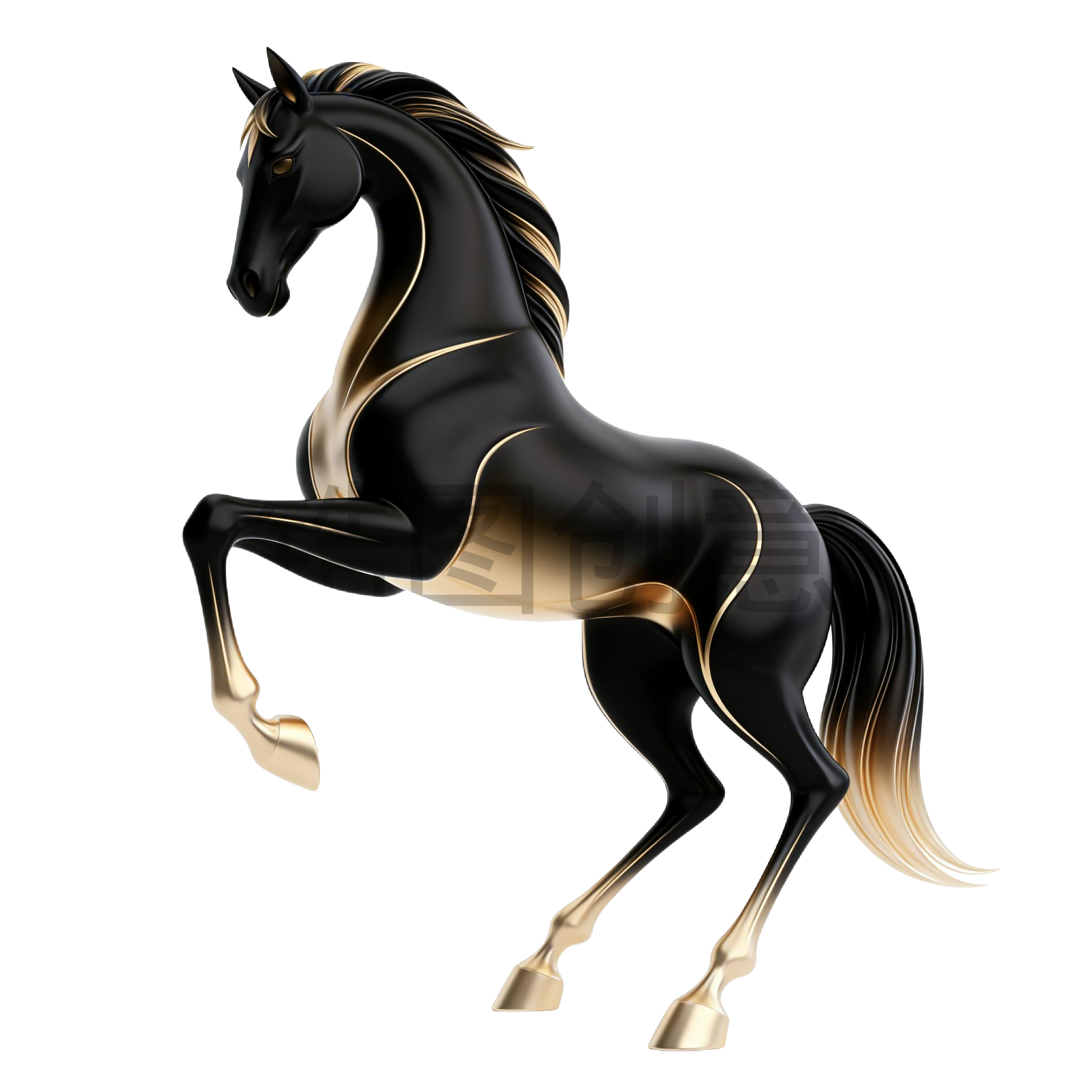 2026年马年创意3d马元素