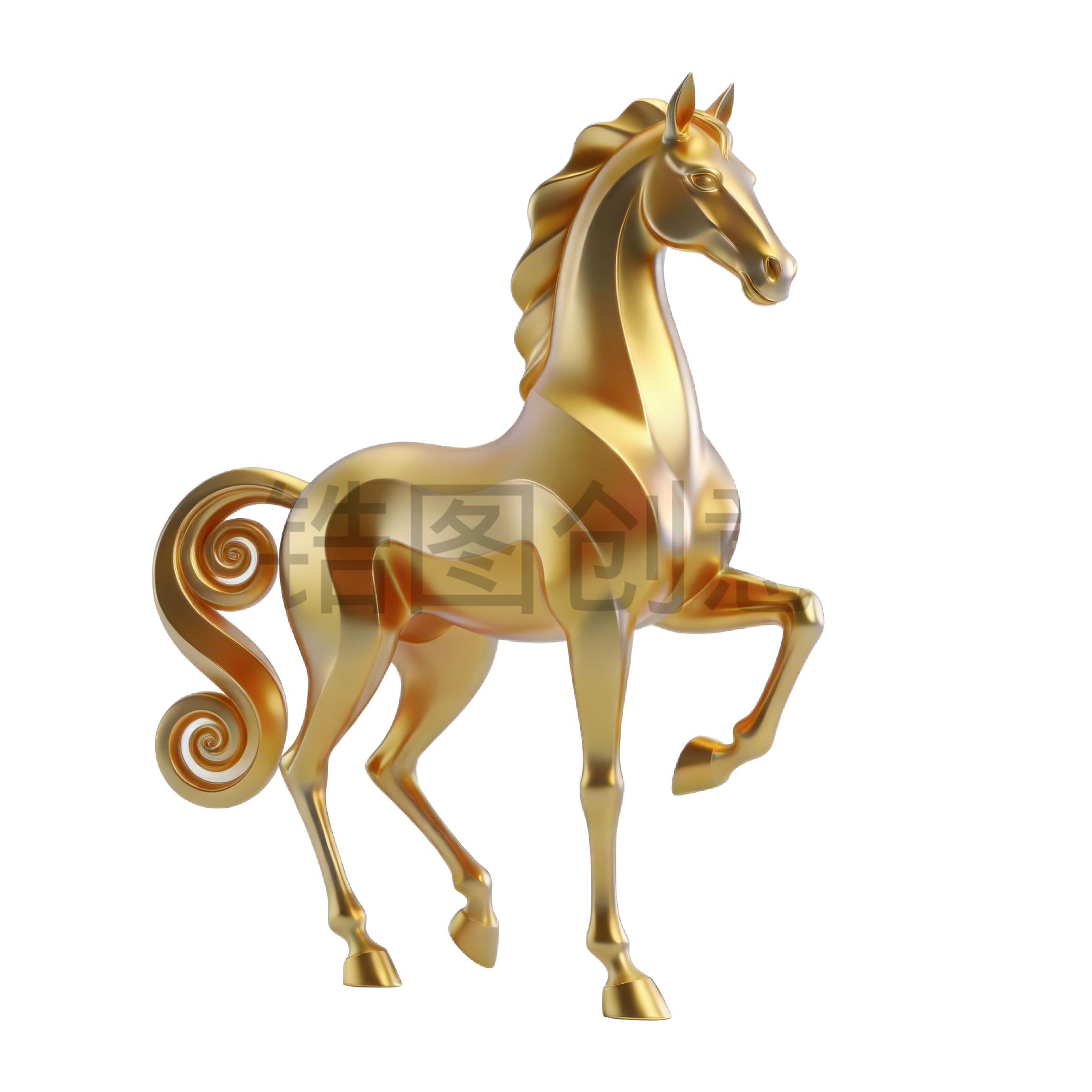 2026年马年创意3d马元素