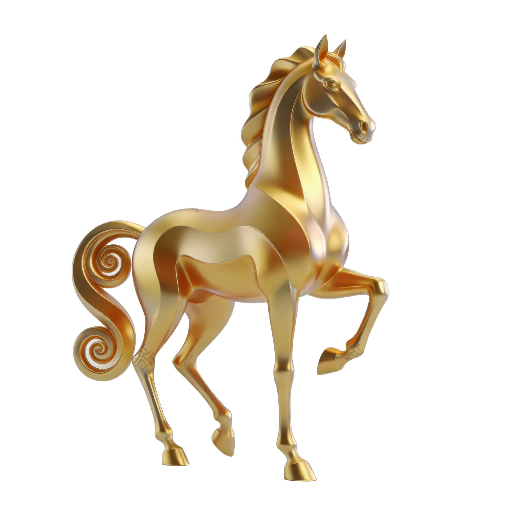 2026年马年创意3d马元素