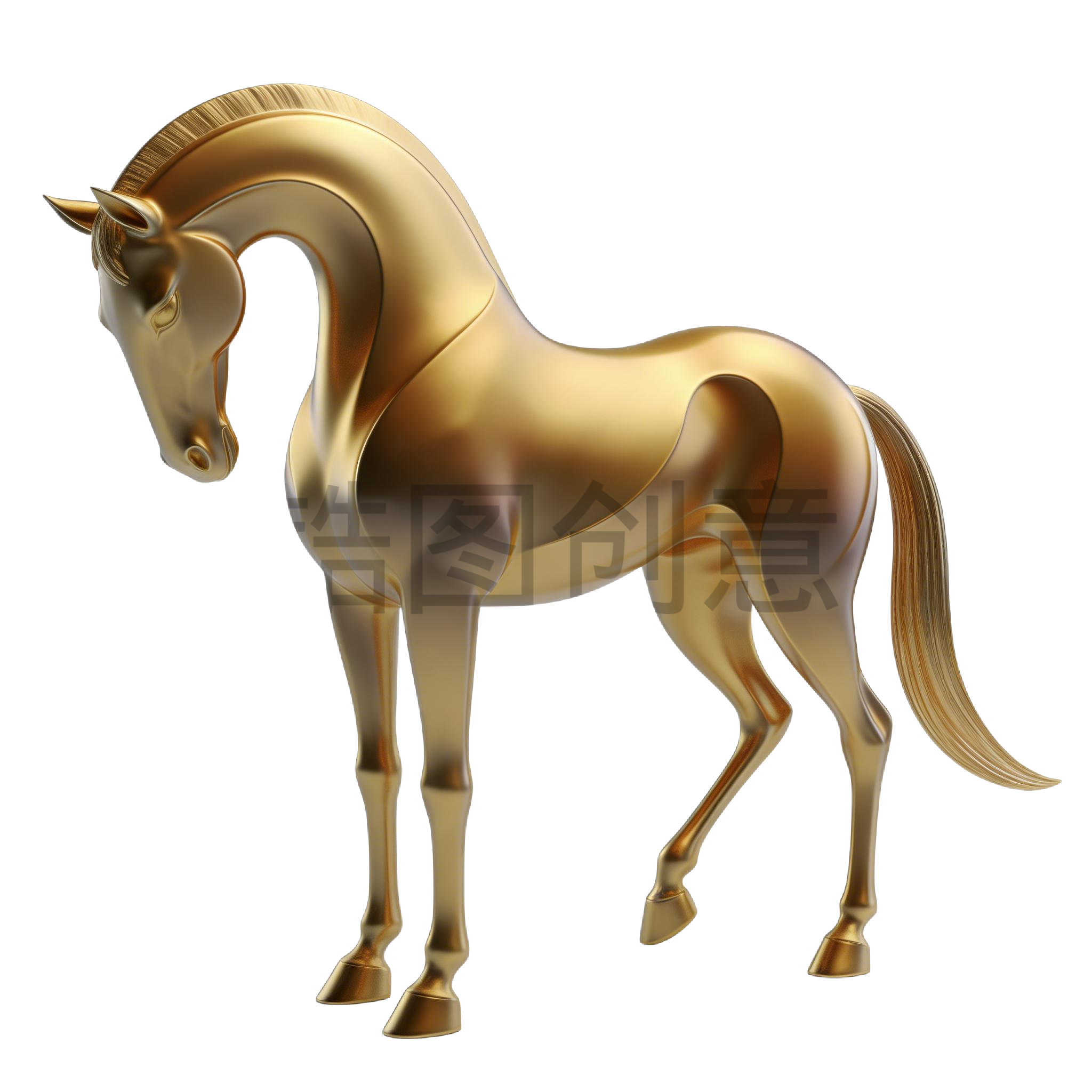 2026年马年奇幻生肖3d马元素