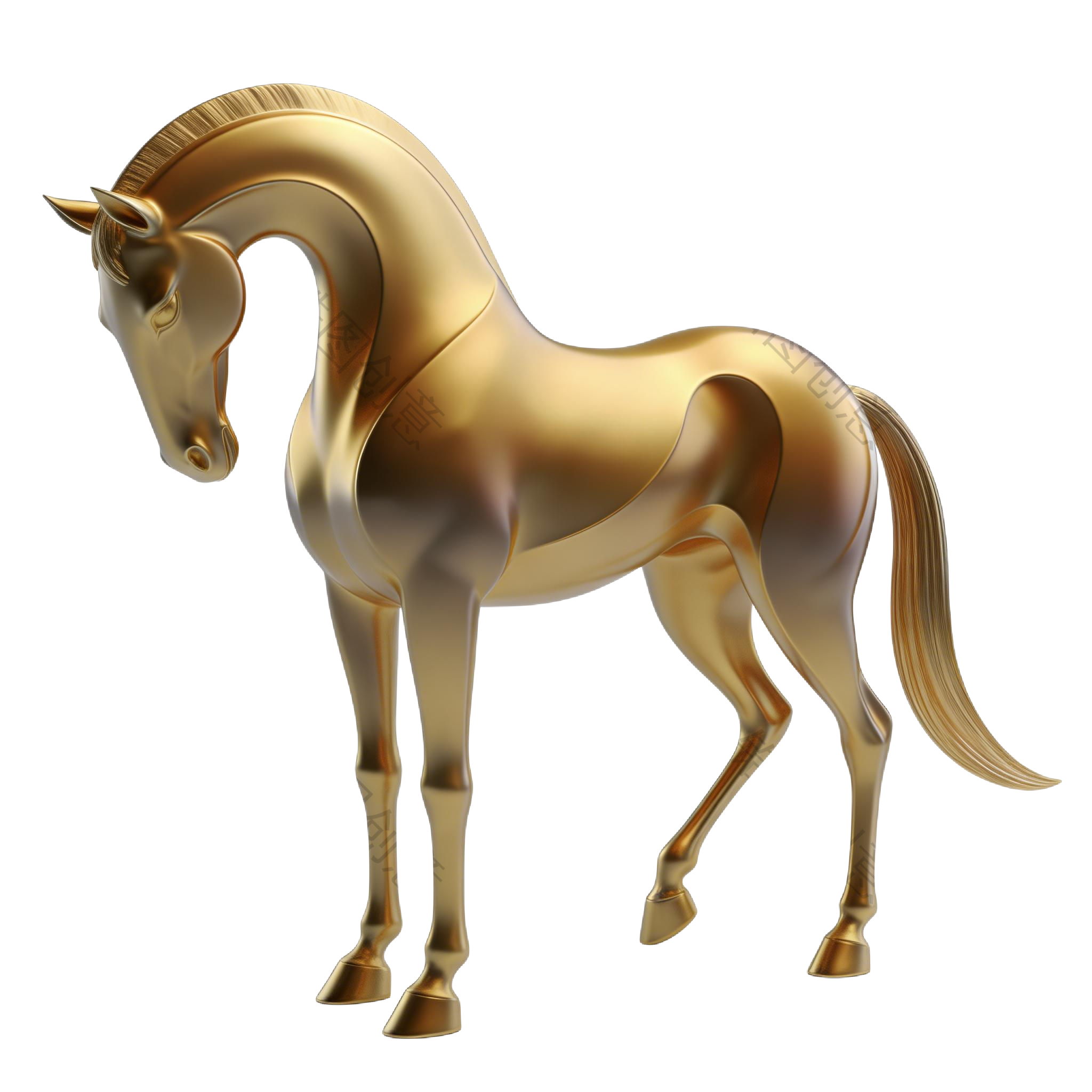 2026年马年奇幻生肖3d马元素