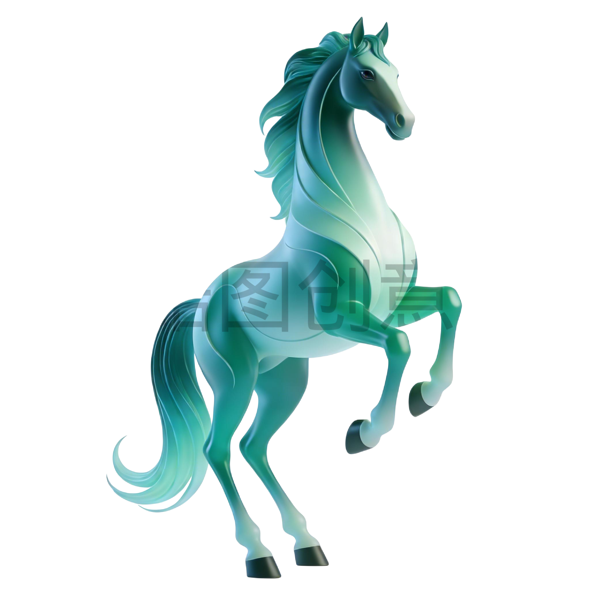 2026年马年奇幻生肖3d马元素