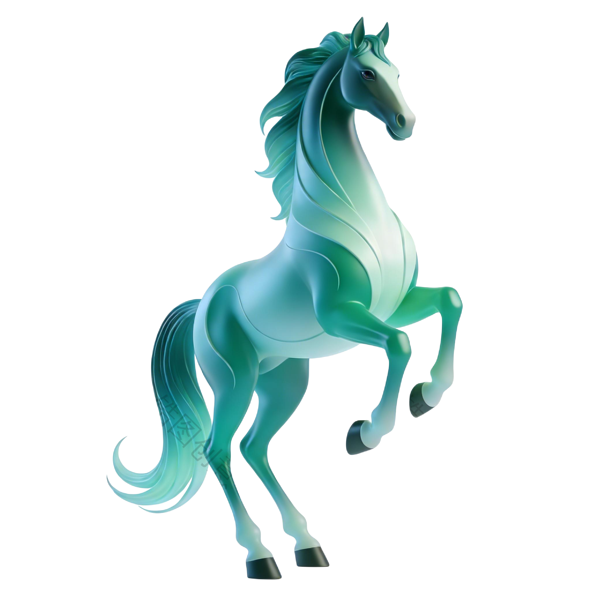 2026年马年奇幻生肖3d马元素