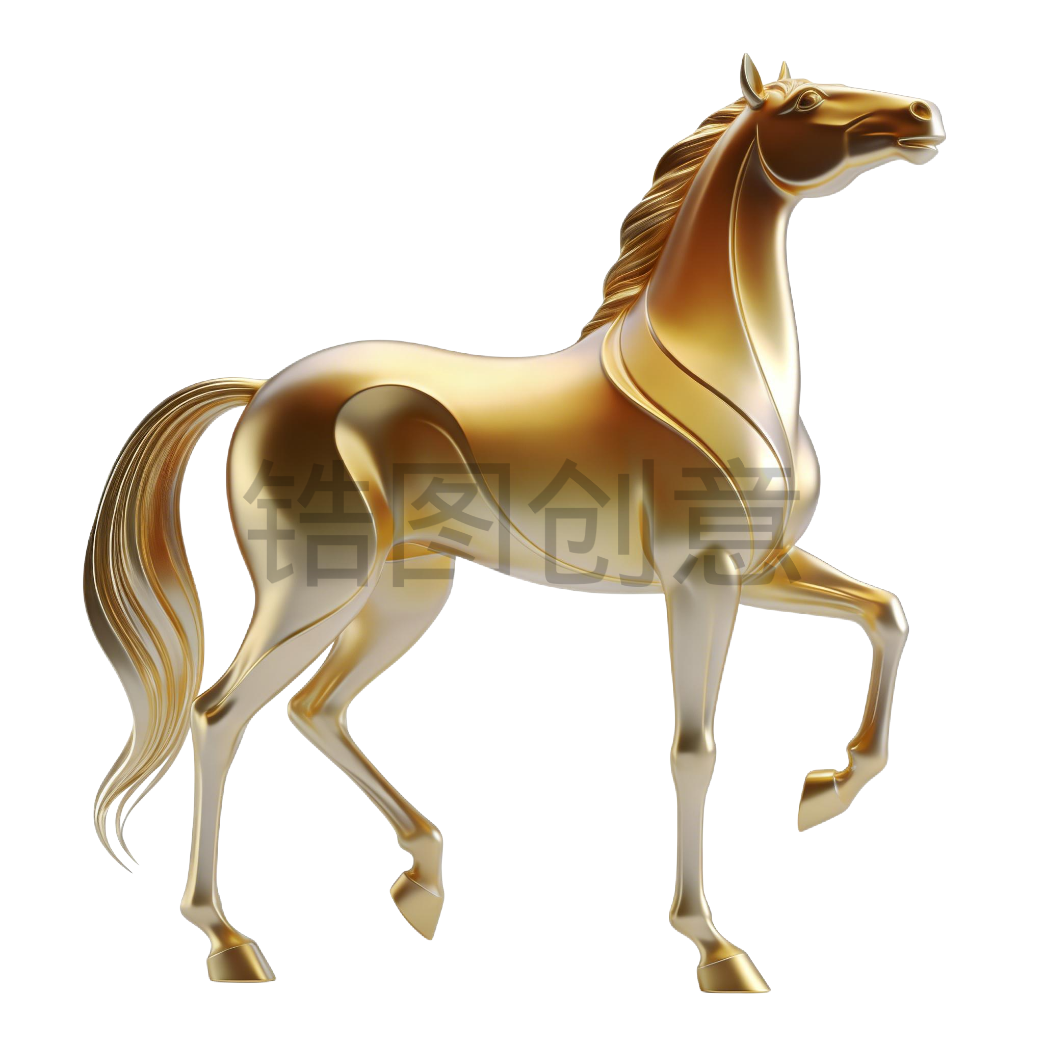 2026年马年创意3d马元素