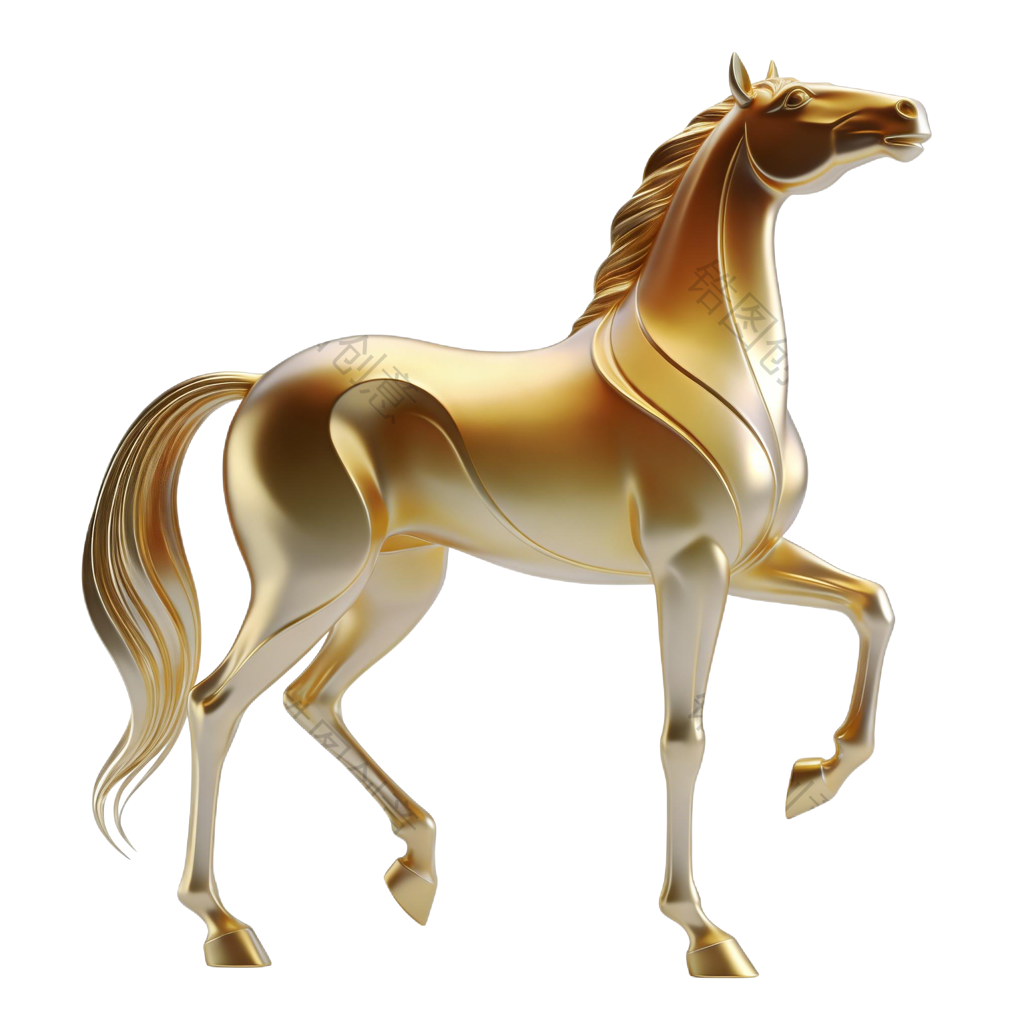 2026年马年创意3d马元素