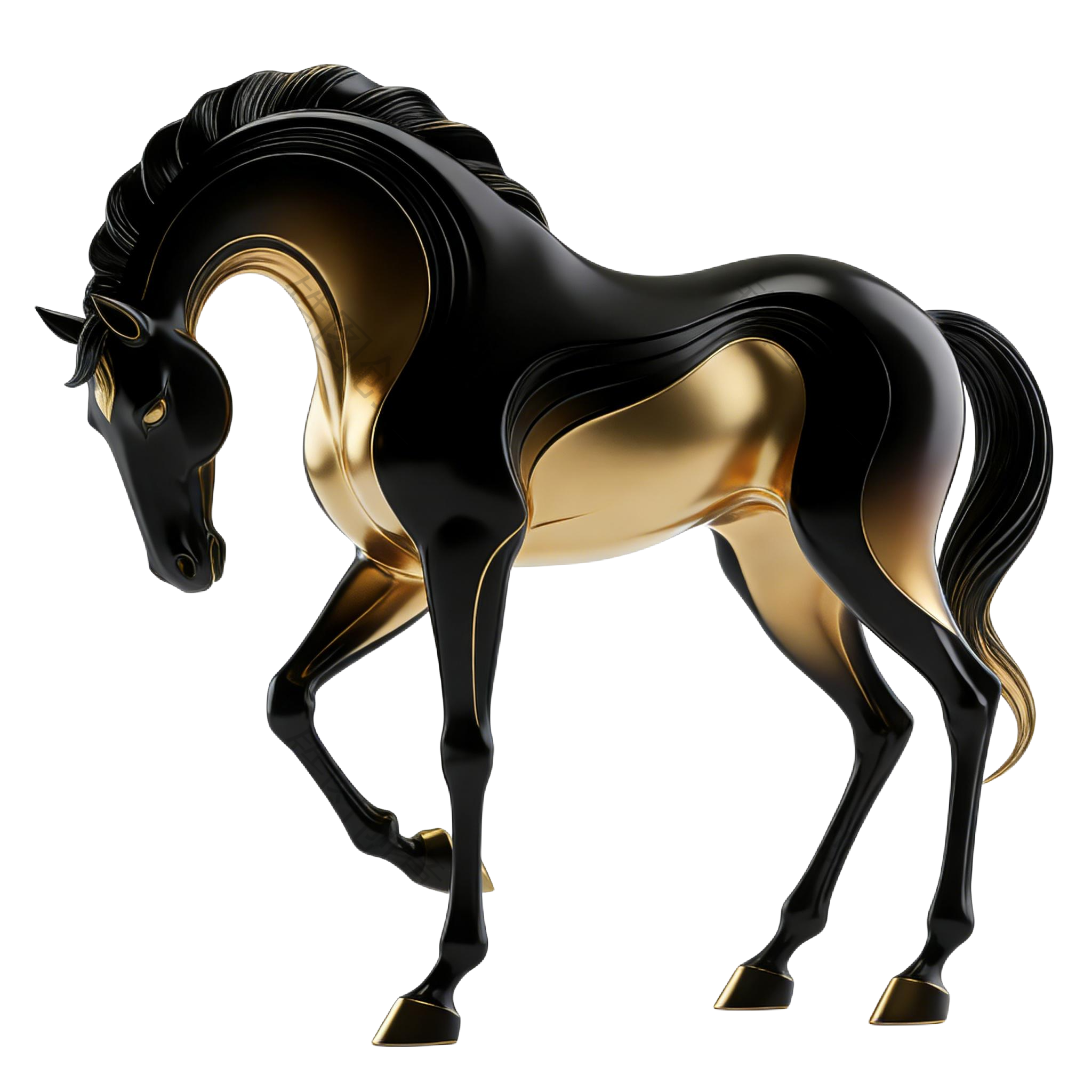 2026年马年创意3d马元素