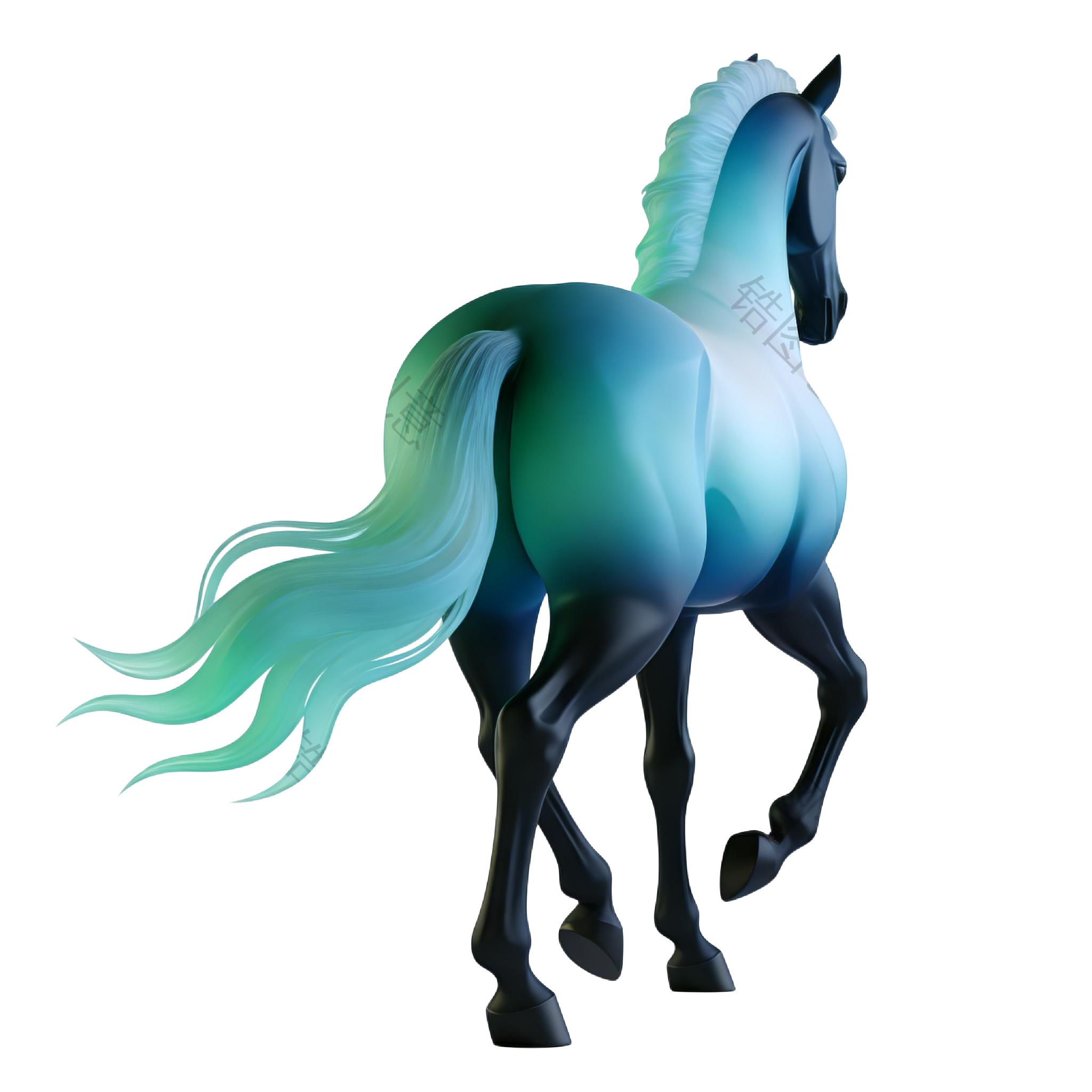 2026年马年创意3d马元素