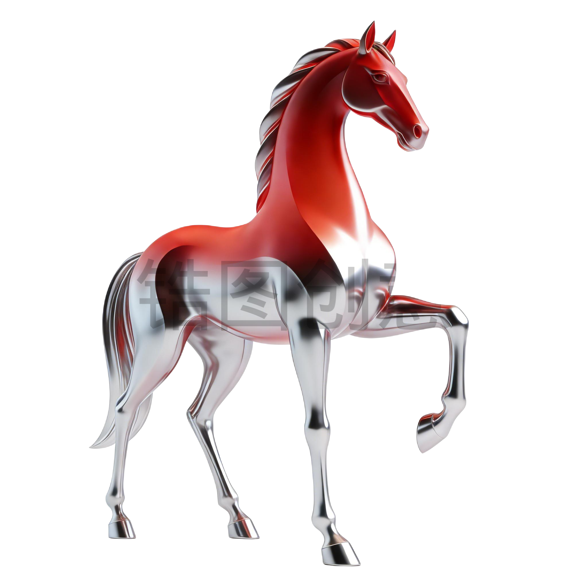 2026年马年奇幻生肖3d马元素