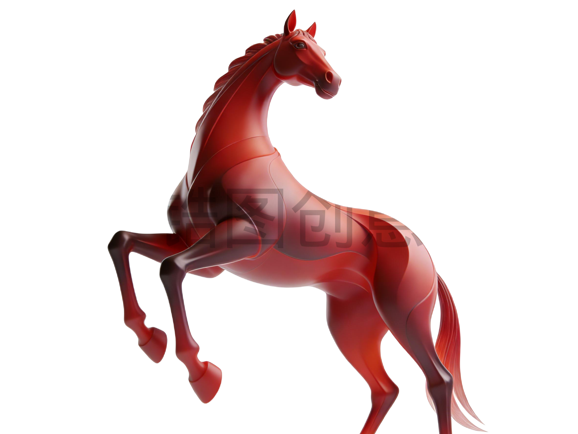 2026年马年奇幻生肖3d马元素