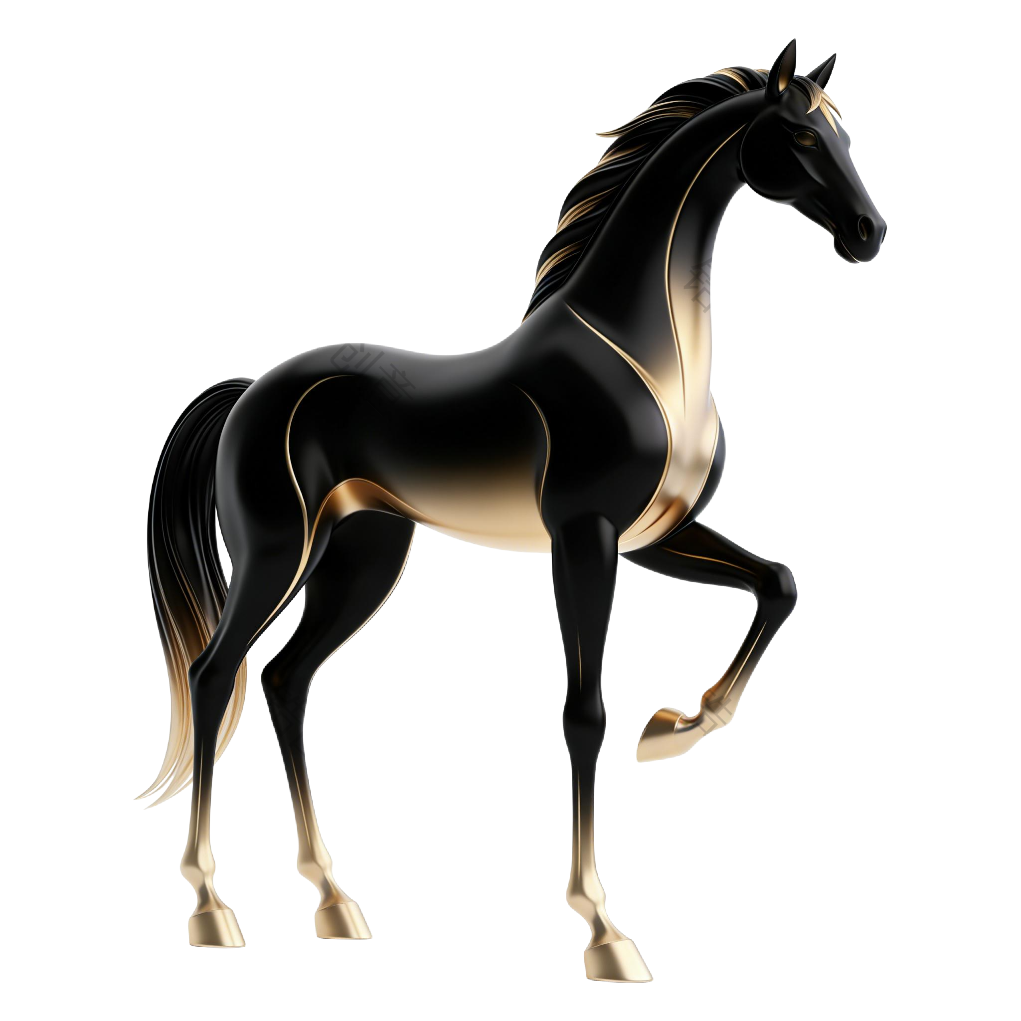 2026年马年创意3d马元素