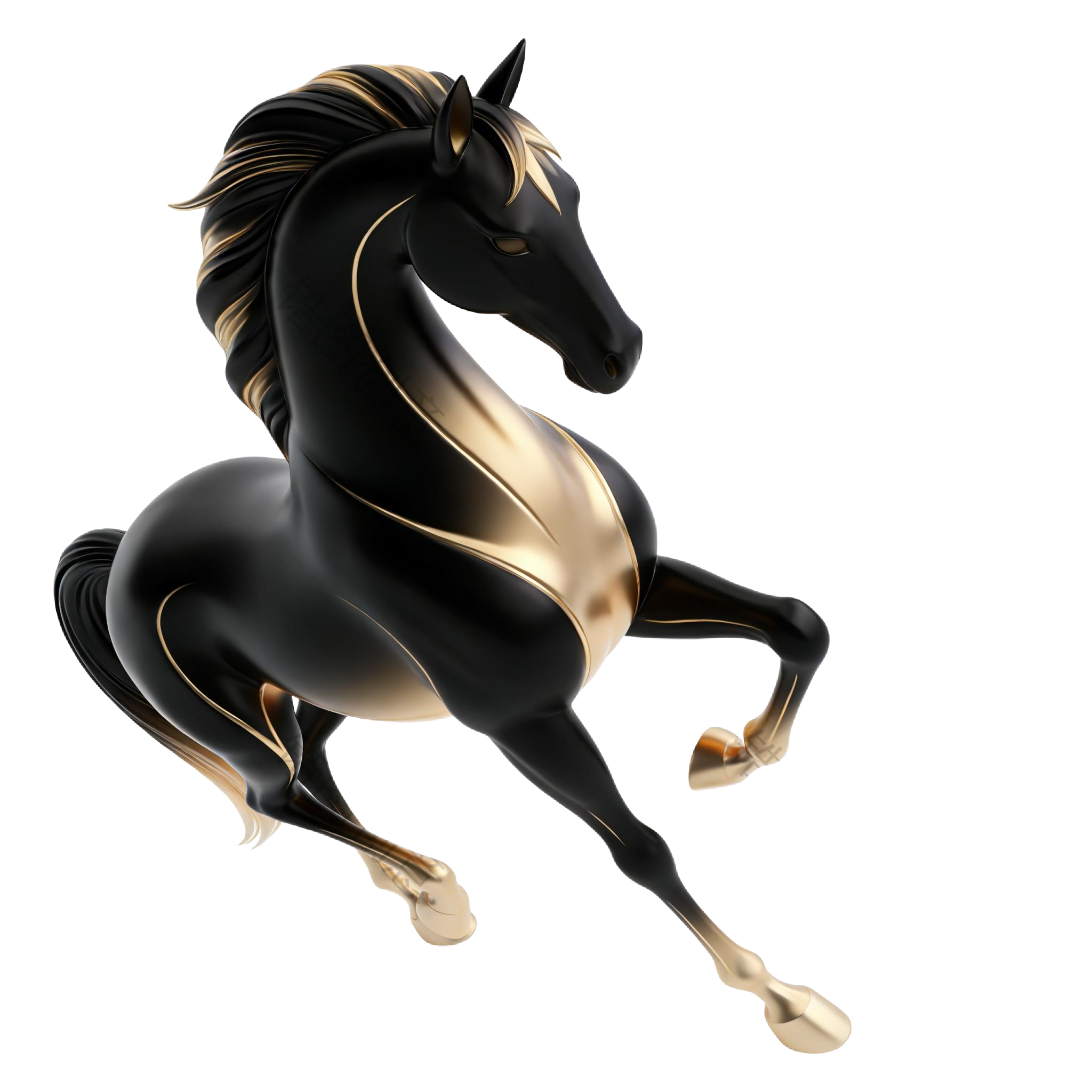 2026年马年创意3d马元素