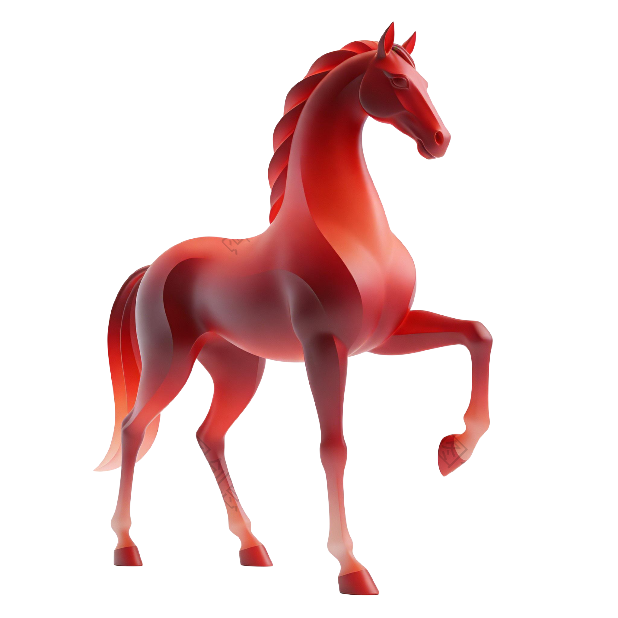 2026年马年奇幻生肖3d马元素