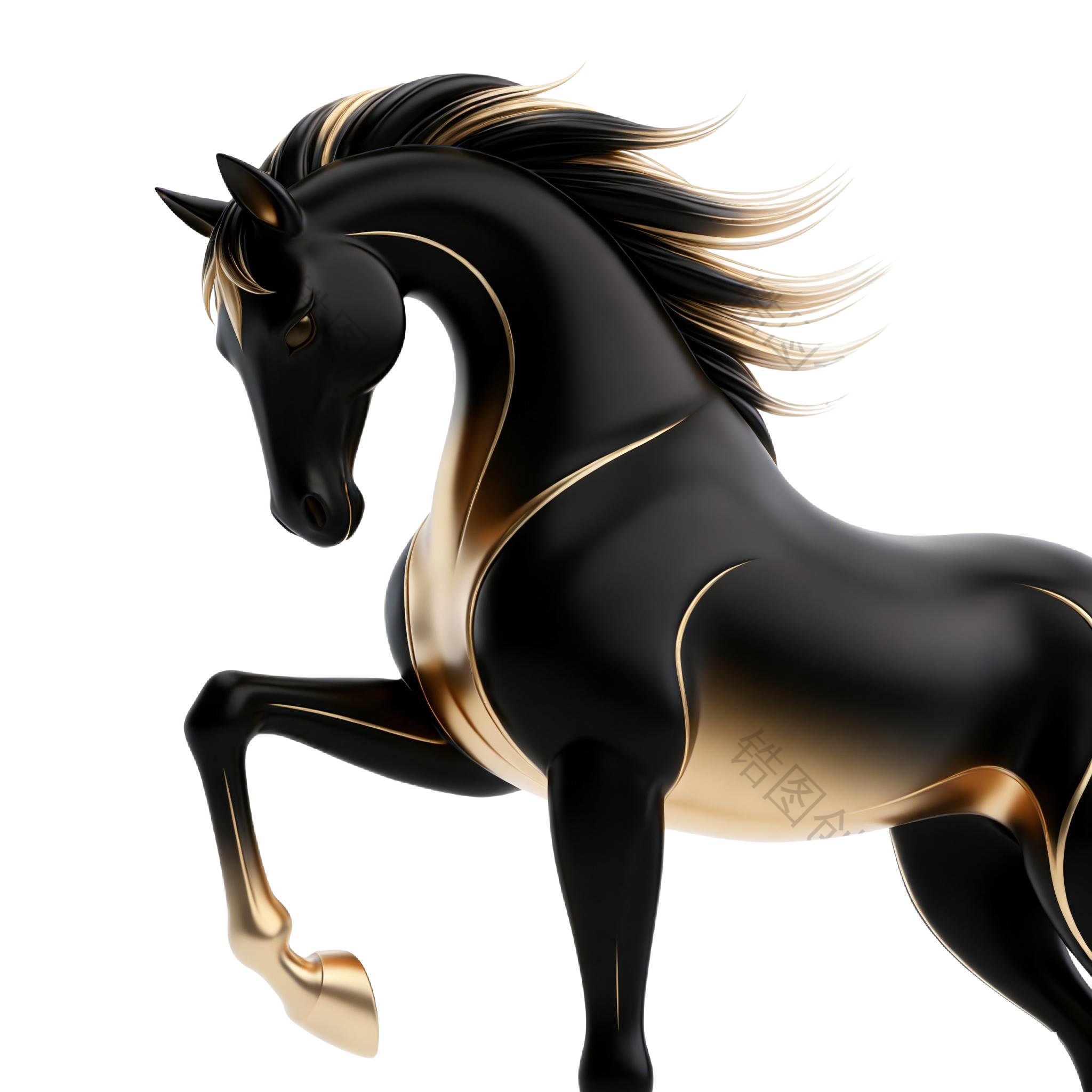 2026年马年创意3d马元素