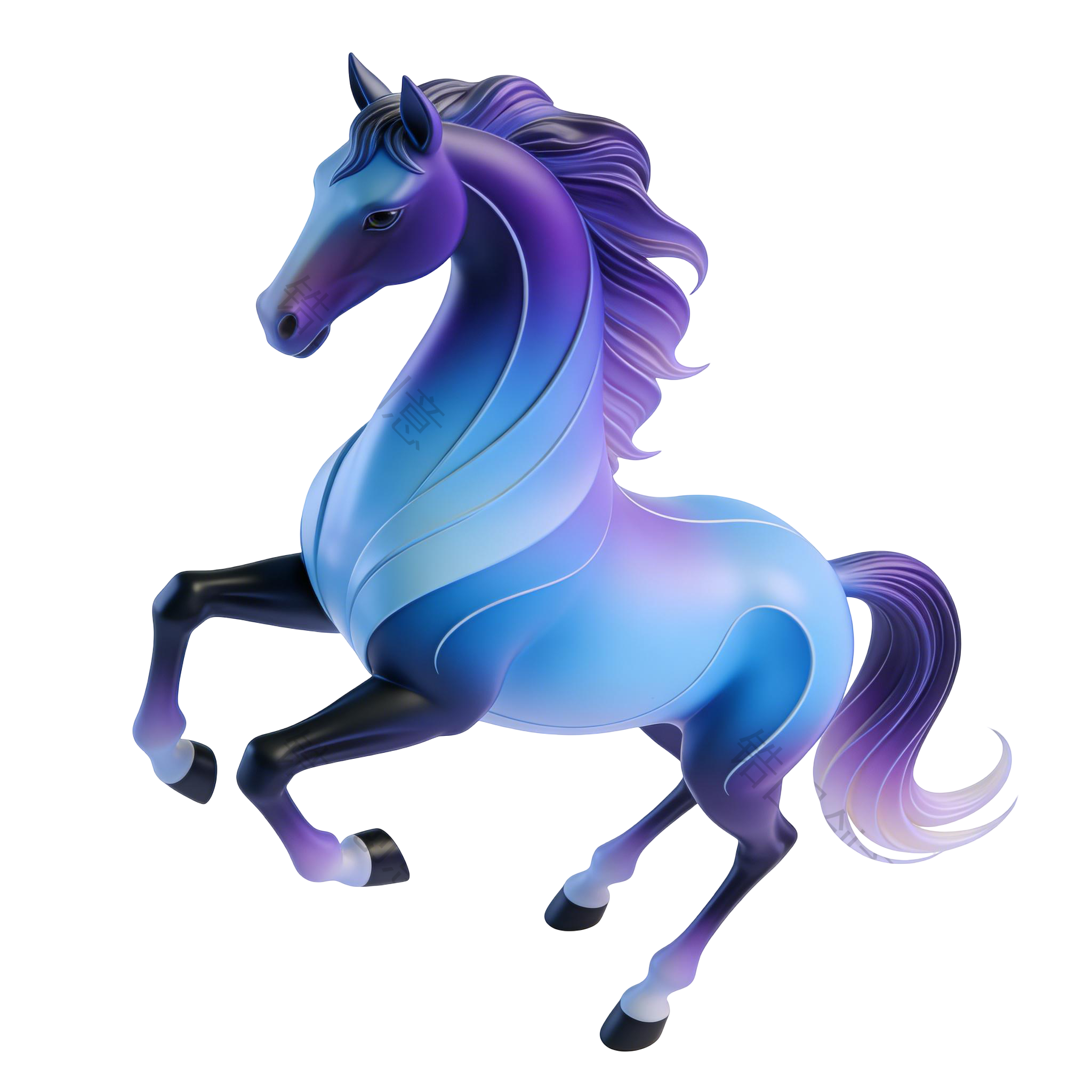 2026年马年奇幻生肖3d马元素