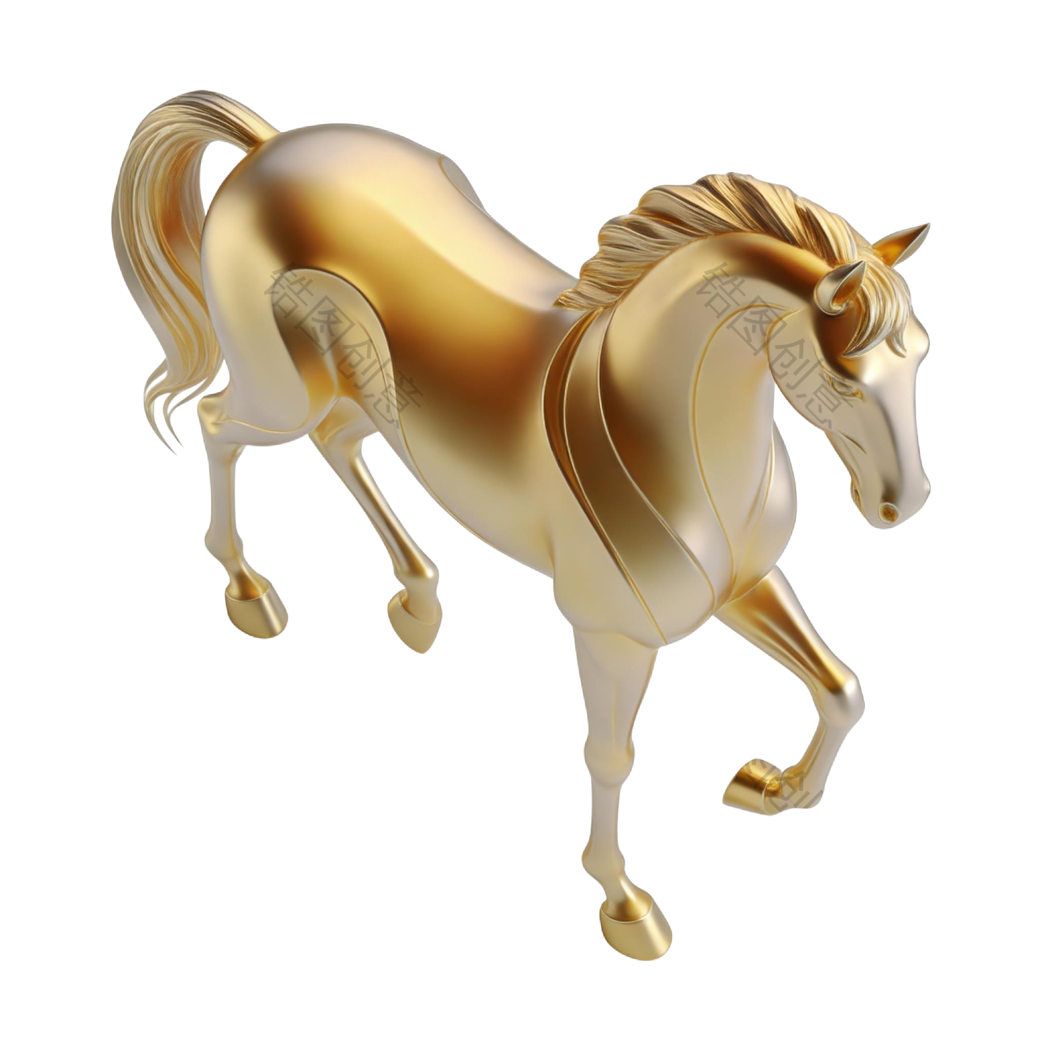 2026年马年创意3d马元素