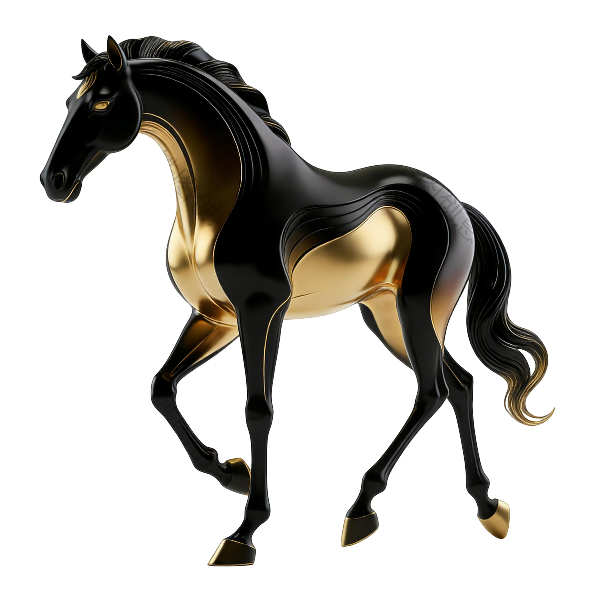 2026年马年创意3d马元素