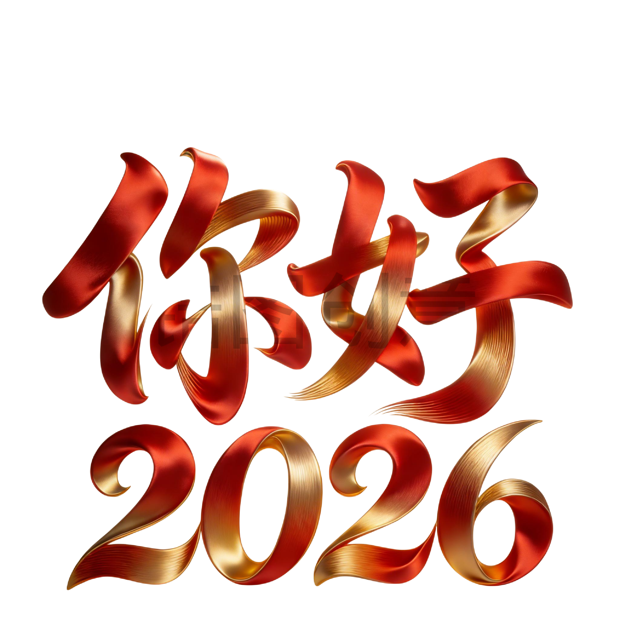 你好2026文字元素