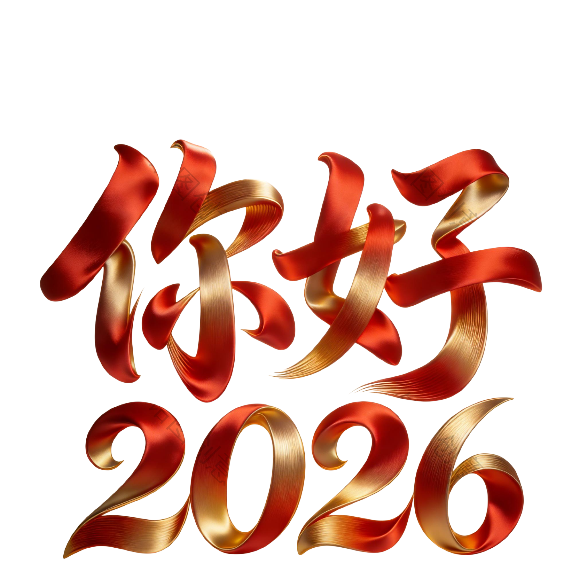你好2026文字元素