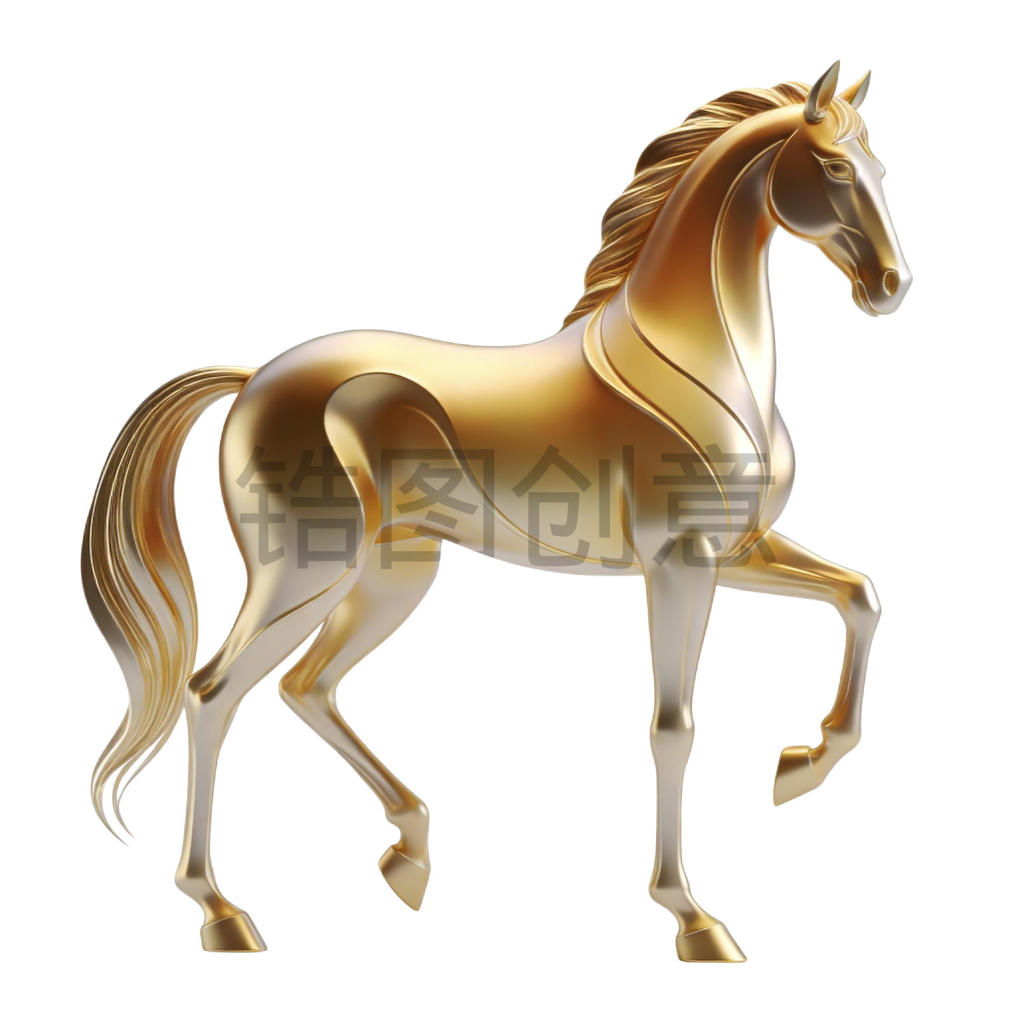 2026年马年创意3d马元素