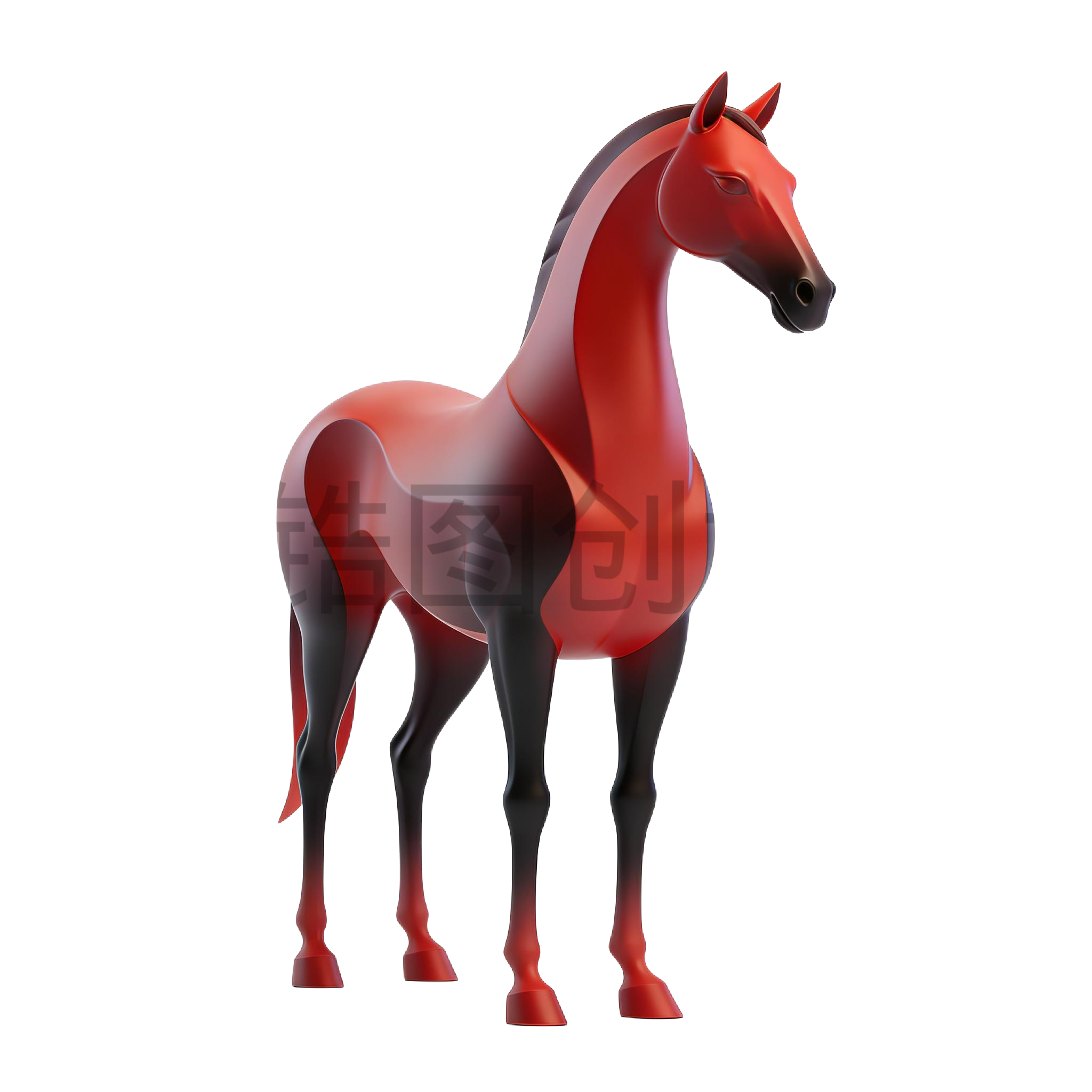 2026年马年创意3d马元素