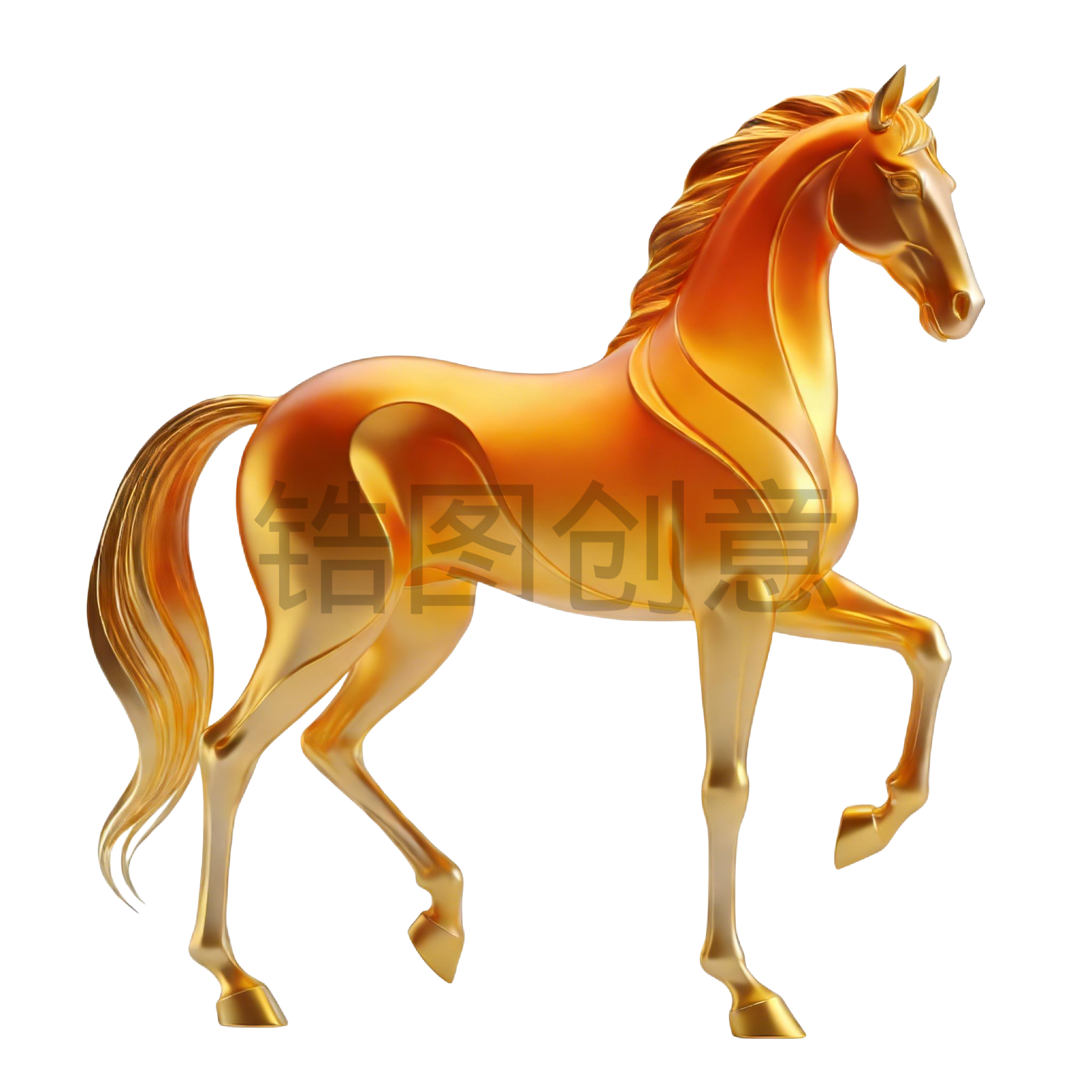 2026年马年创意3d马元素